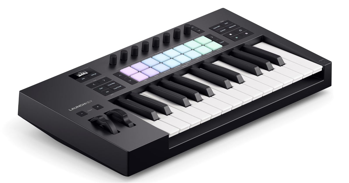 Novation Launchkey 25 [MK4] - Compact 25 Key, USB, MIDI Keyboard Controller with DAW Integration. Chord Mode, Scale Mode, 8 Drum