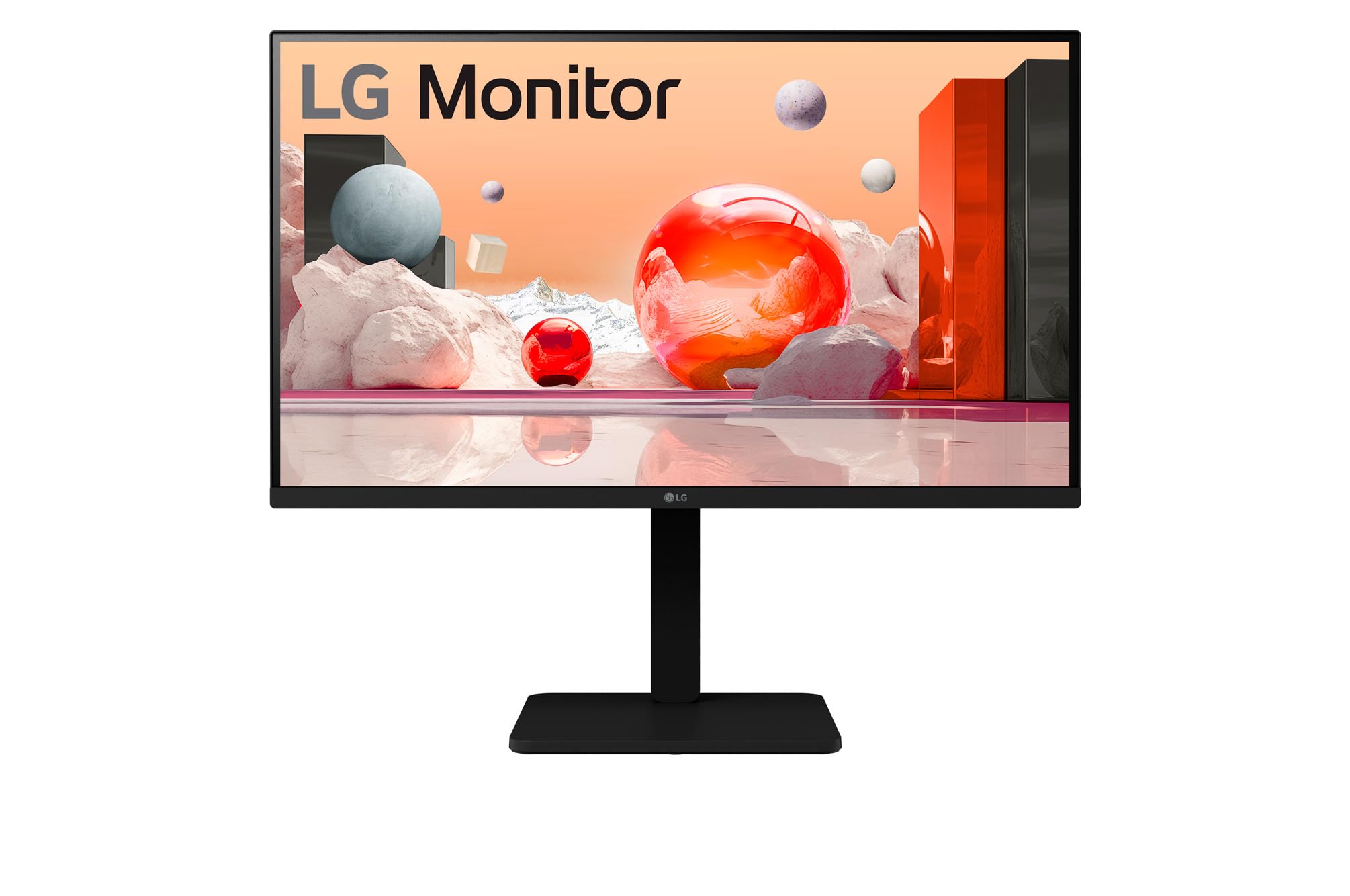 LG 27BA560-B 27 FHD IPS Office Monitor - Built-in Power Supply, DP, HDMI, Built-in Speakers, Eye Comfort, VESA, Height Adjustabl
