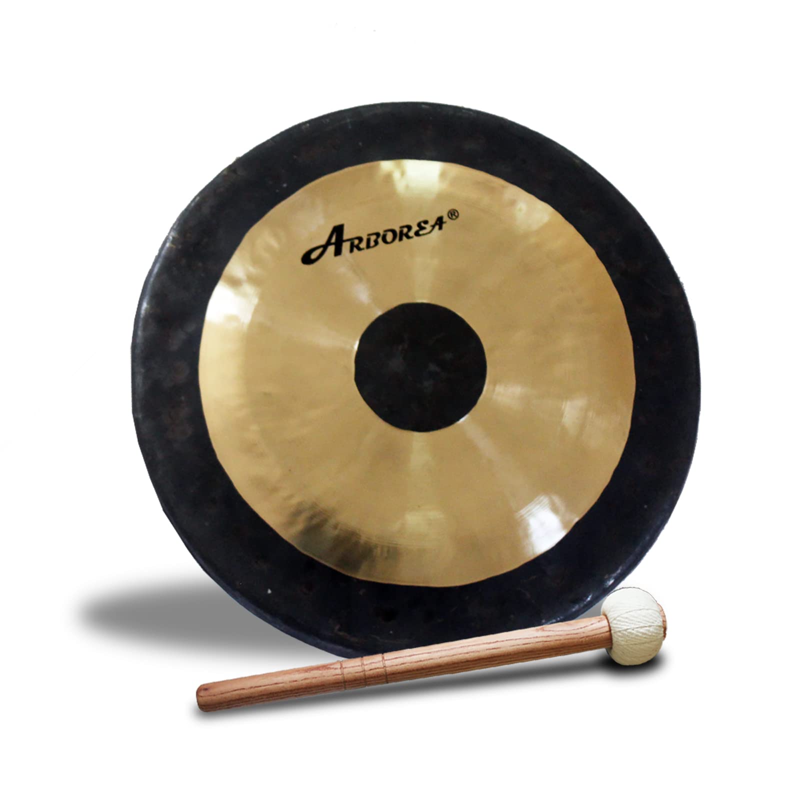 Arborea Gong Chau Gong Includes Gong Stand & Hanging String Table Gong Hand Selected For Quality Great For Sound Healing Home Or