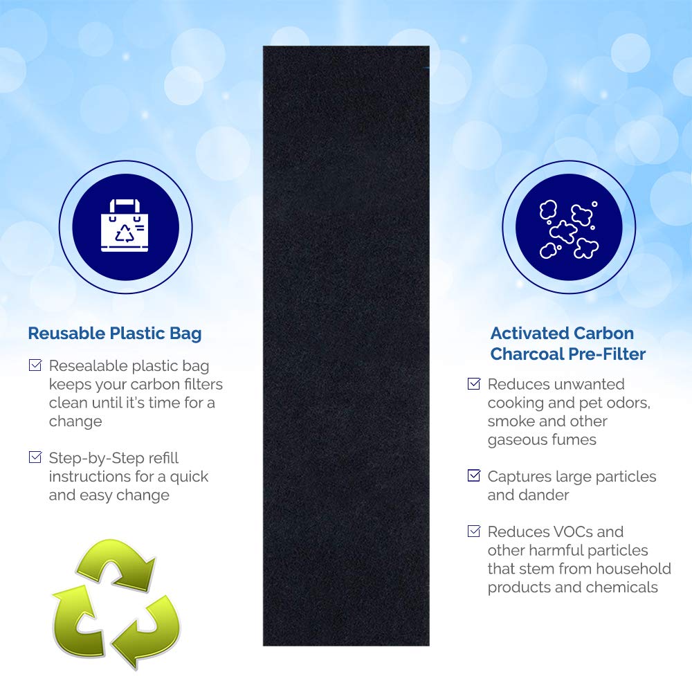 Captain'S Compass Hrf Ap1 Replacement Carbon Pre Filter 16X48 (1 Pack) For Honeywell