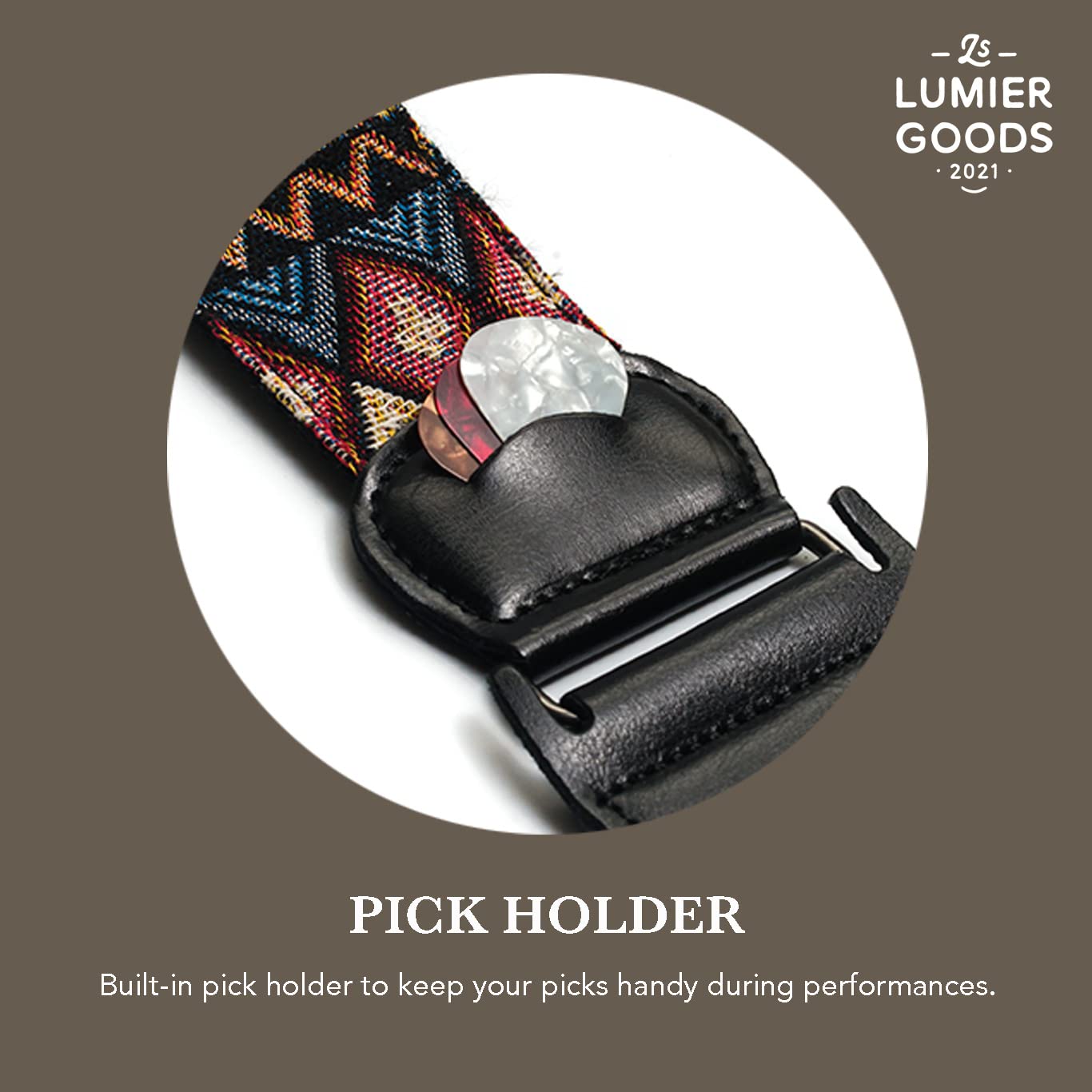 Guitar Strap For Bass, Electric & Acoustic Guitar, Strap Locks Included (Union Jack), One Size, (Lmr00_0204)