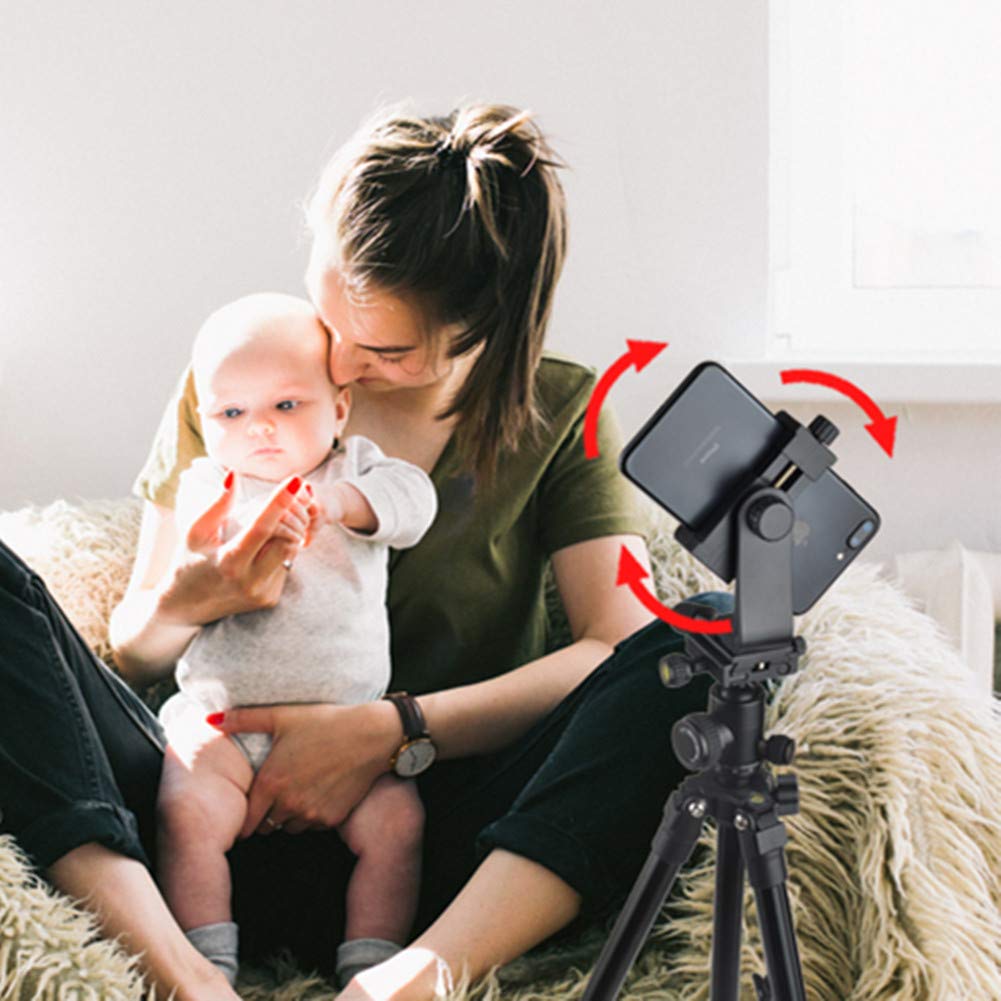 Abithid Camera Tripod For Dslr,Phone Holder Tripod For Camera, Compact Light Video Vlog Blogging Stand With Quick Plate And 360P