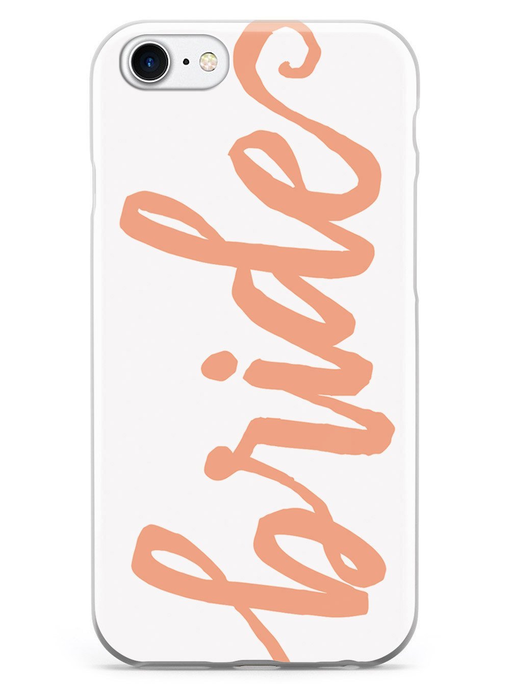 Inspired Cases   3D Textured Iphone 7 Case   Rubber Bumper Cover   Protective Phone Case For Apple Iphone 7   Bride   Peach