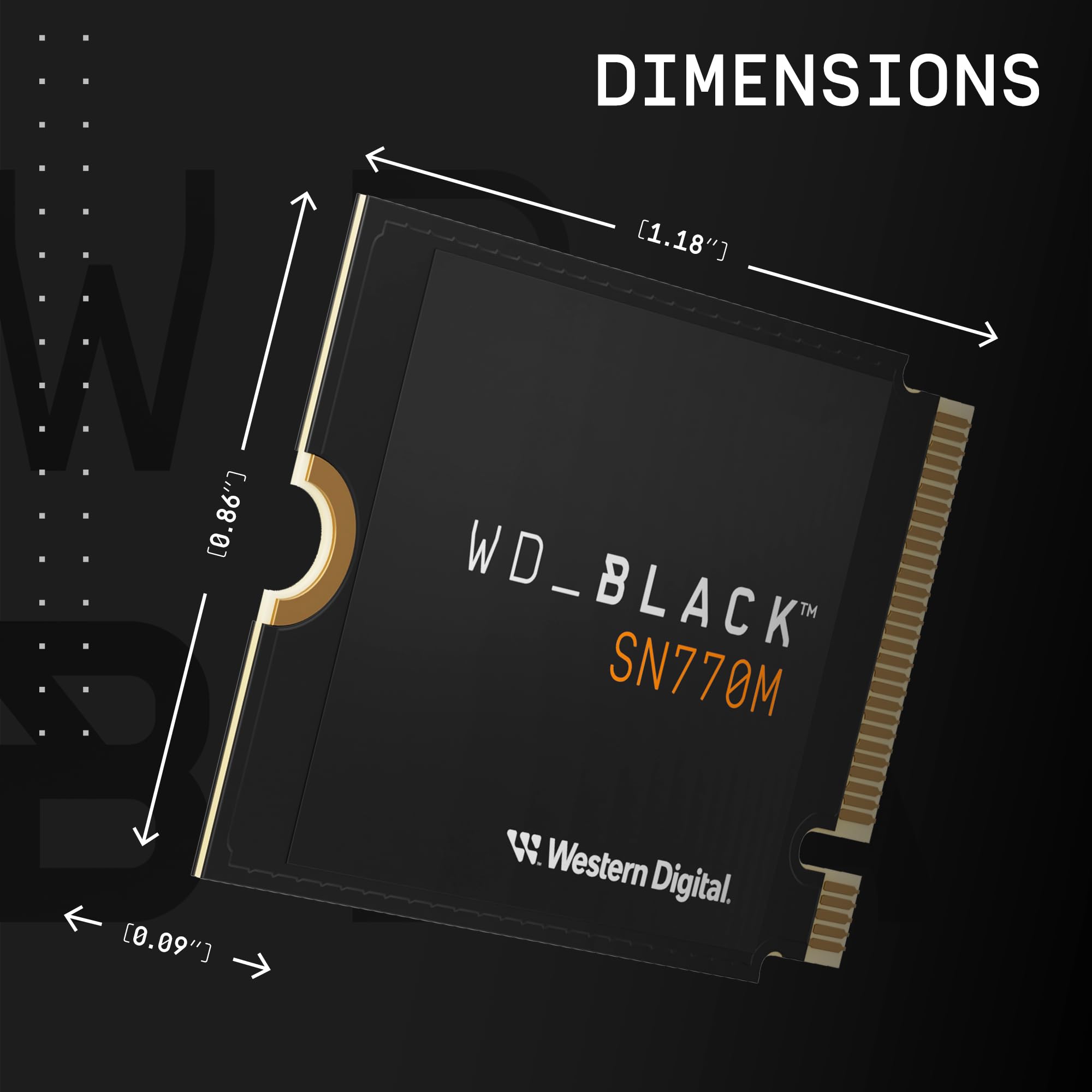 Wd_Black 1Tb Sn770M M.2 2230 Nvme Ssd For Handheld Gaming Devices, Speeds Up To 5,150Mb/S, Tlc 3D Nand, Great For Steam Deck And