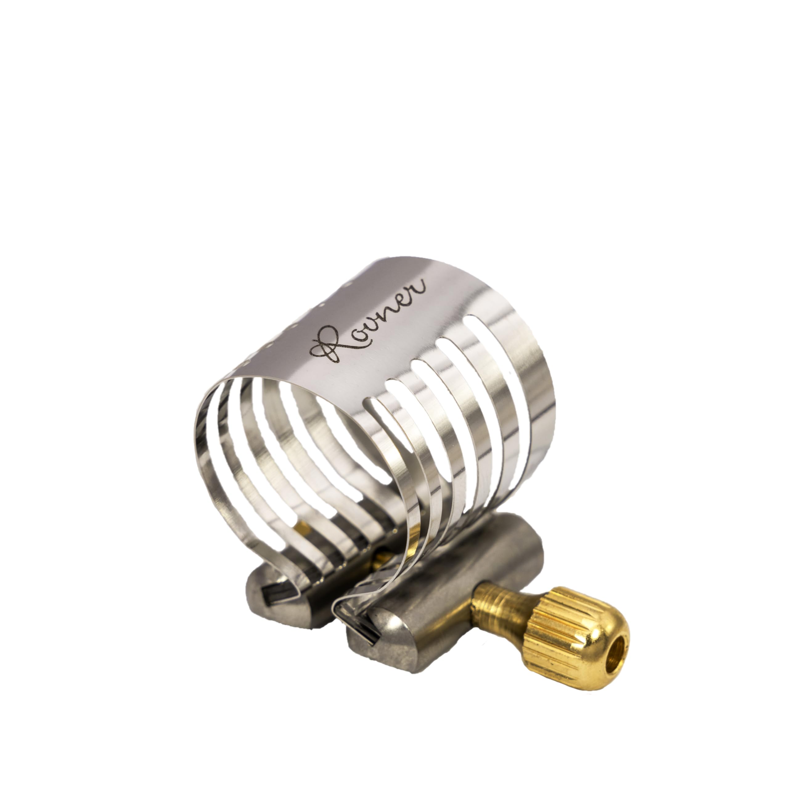 Rovner Ligature & Plastic Cap for Rovner Alto Saxophone - Platinum Ligature for Metal Mouthpiece (P-RAM)