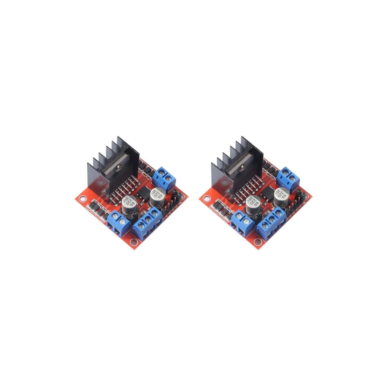 2Pack L298N Motor Drive Controller Board Module Dual H Bridge Dc Stepper Compatible With Ar Duino Electric Projects, Smart Car R