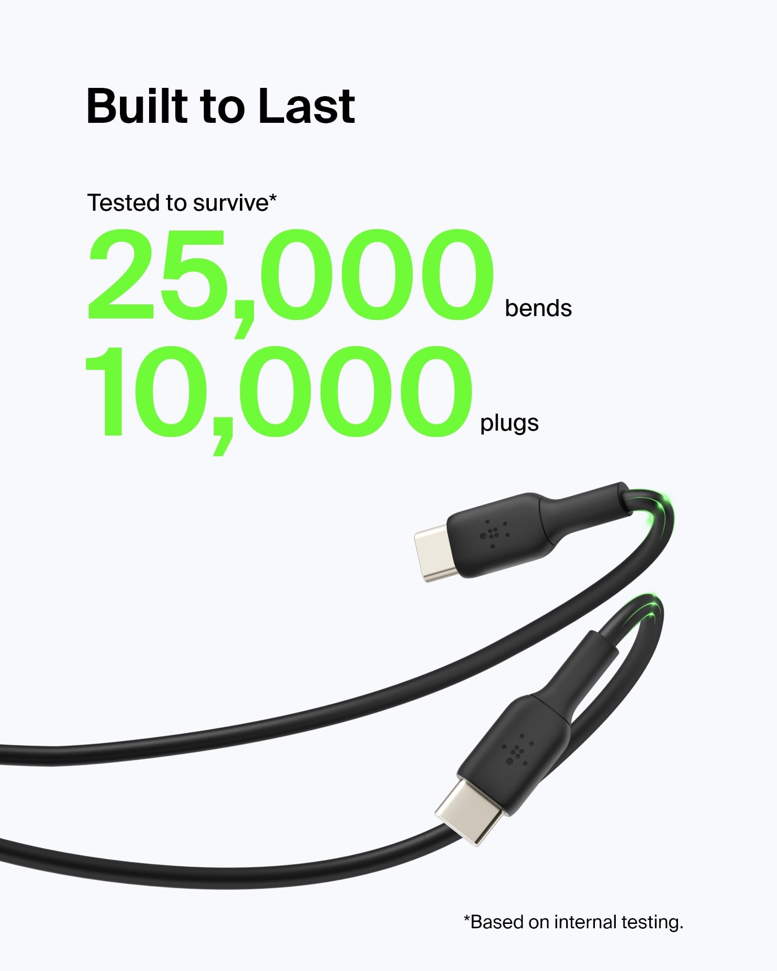 Belkin BoostCharge USB C Cable (6.6ft/2M), USB C to USB A Cable, USB Type C Cable for iPhone 16 Series, Samsung Galaxy S25, S24, Pixel 9, iPad Pro, Nintendo Switch, Carplay, & More   Black (2 Pack)