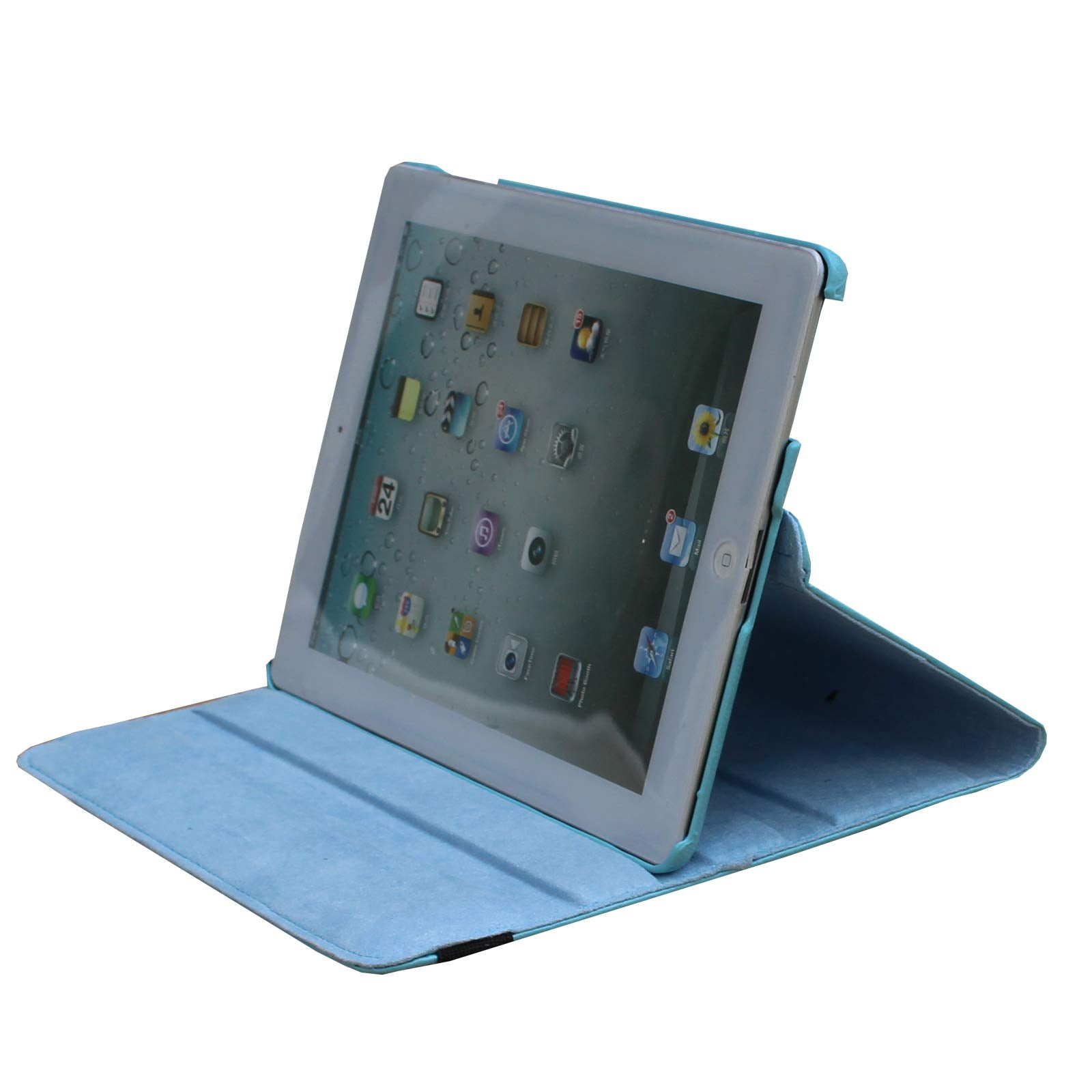 Jytrend Case Compatible With Ipad Pro 9.7 (2016 Released), Rotating Stand Smart Cover For A1673 A1674 A1675 With Magnetic Auto Wake Up/Sleep (Blue)