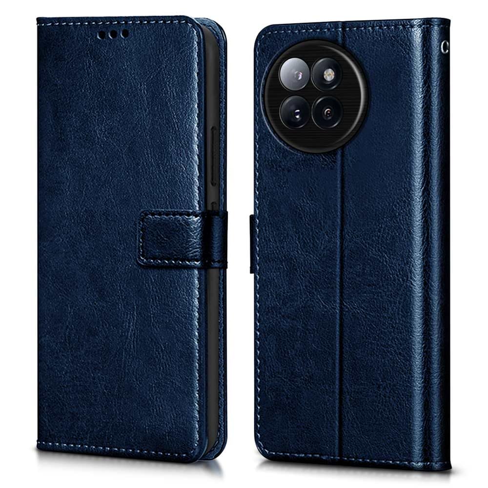 Wow Imagine Shock Proof Flip Cover Back Case Cover For Xiaomi 14 Civi 5G (Flexible | Leather Finish | Card Pockets Wallet & Stan