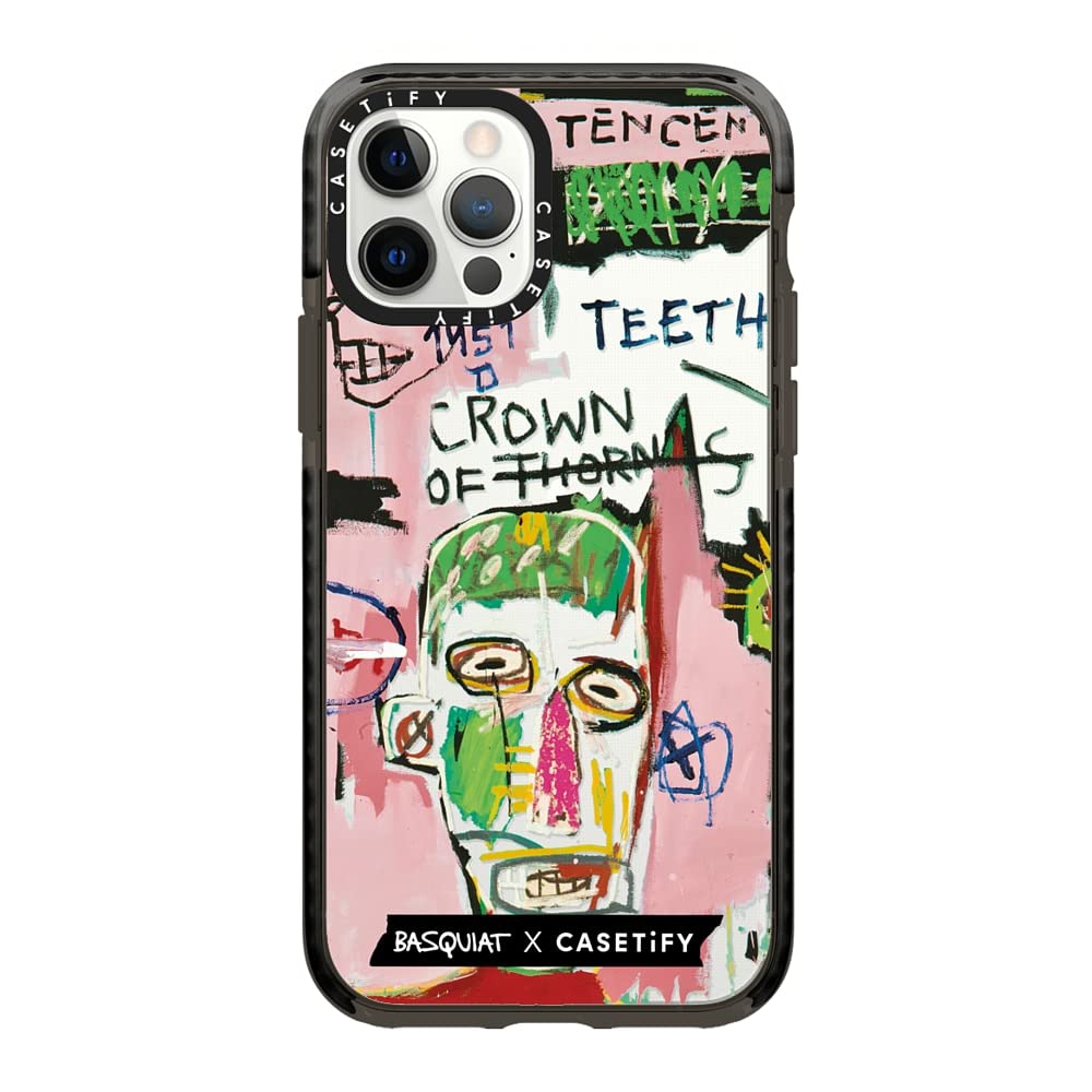 Casetify Impact Case For Iphone 12/ Iphone 12 Pro   In Italian   Clear Black