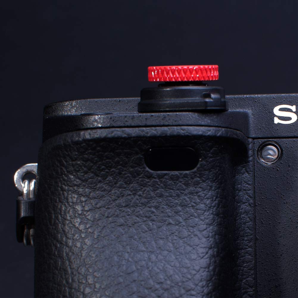 Vko Camera Soft Release Shutter Button Cap For Zv 1 Zv1 Rx100M7 Rx100M6 Rx100M5 Rx100M4 Rx100M3 A6000 A6100 A6300 A6400 A7R A7S A7 Flat Surface Cameras Shutter Button Red(2 Pack)