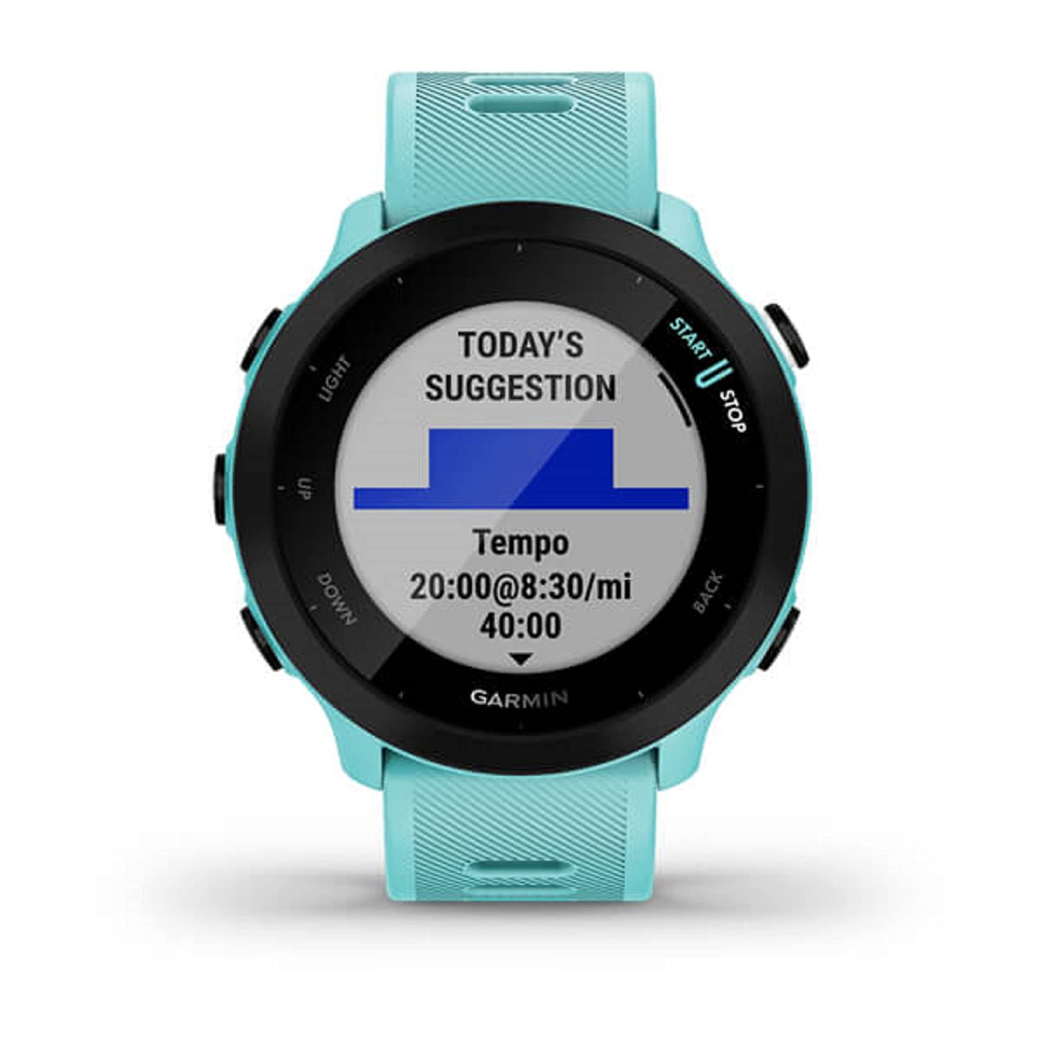 Garmin Forerunner 55, Gps Running Watch With Daily Suggested Workouts, Up To 2 Weeks Of Battery Life, Aqua