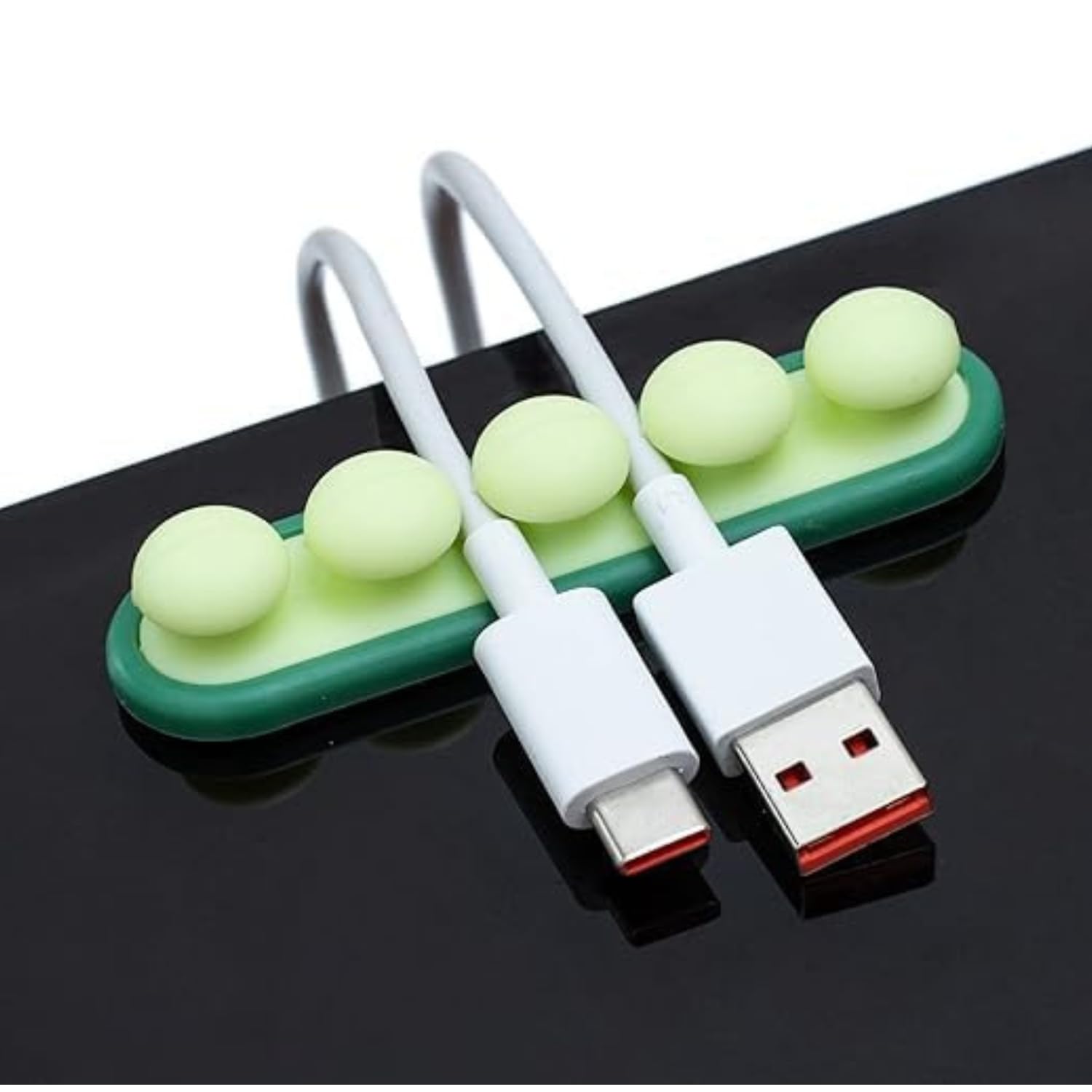 Homeara 1 Pcs Silicone Cable Clips Cord Management Organizer With Adhesive Hooks  Power Cords, Charging Cables, Mouse Cable, Pc