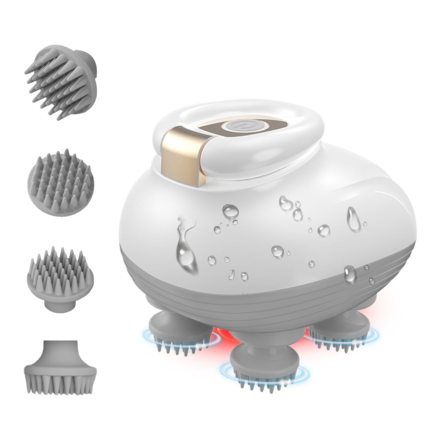 TISSCARE Electric Scalp Massager, Cordless Head Massager Scalp for Hair Growth and Stress Relax, 3 Speed Modes, Waterproof Handh