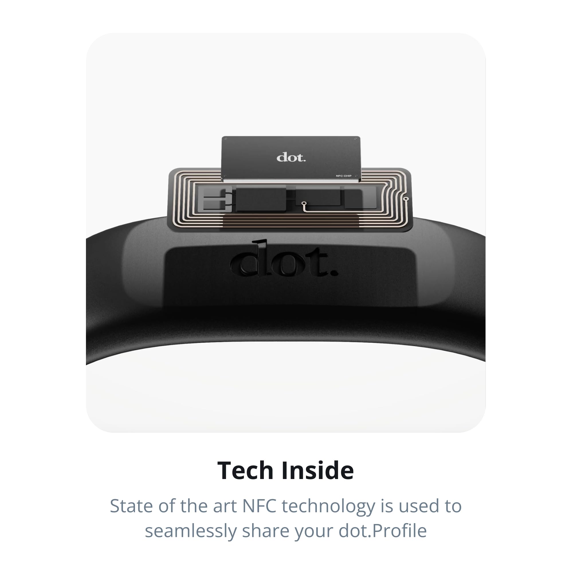 Dot. Band   Digital Business Card Wristband   Tap To Share Nfc   Iphone & Android (Mint)