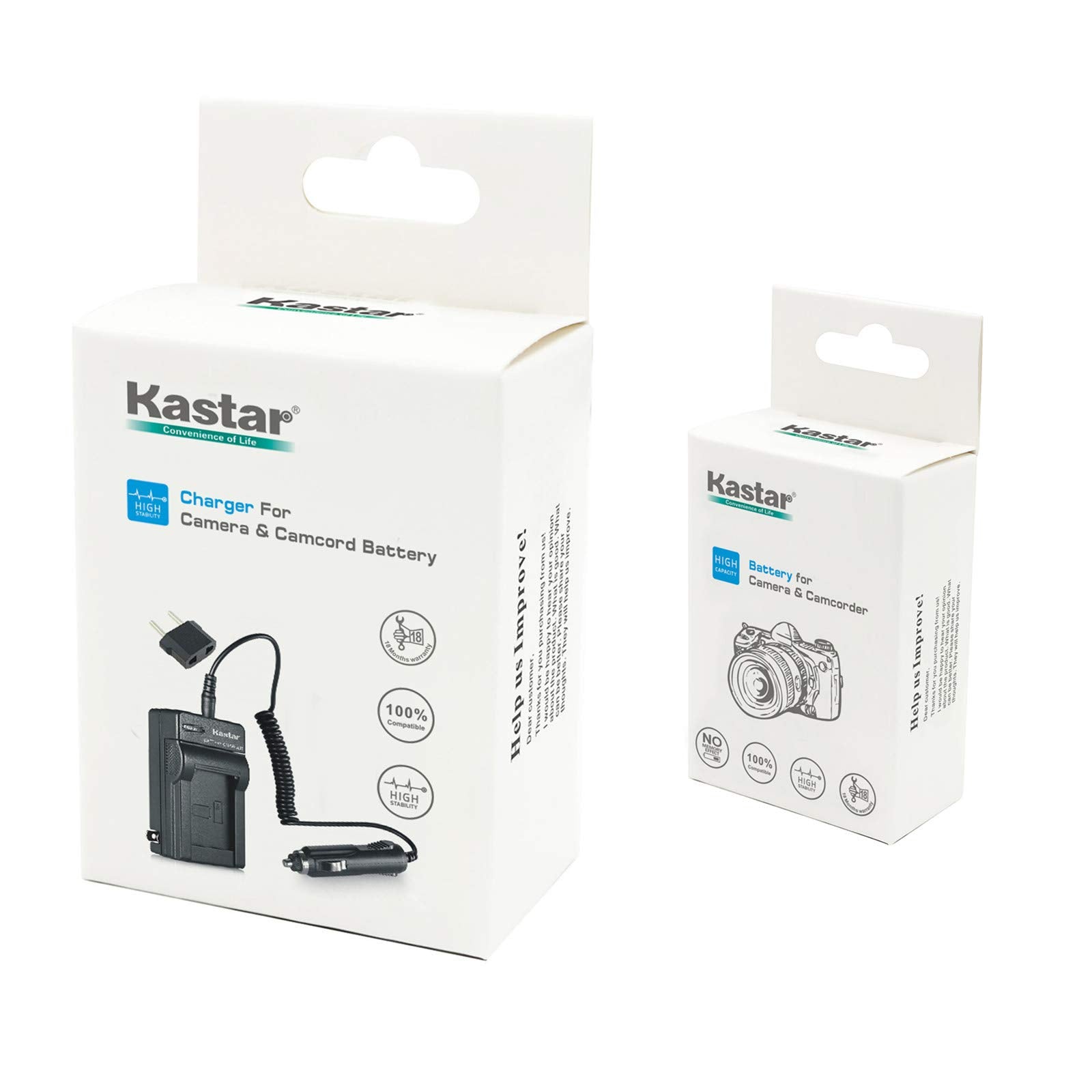 Kastar Charger Kit with Car Adapter & Battery for Sony NP-BG1 NP-FG1 G Type