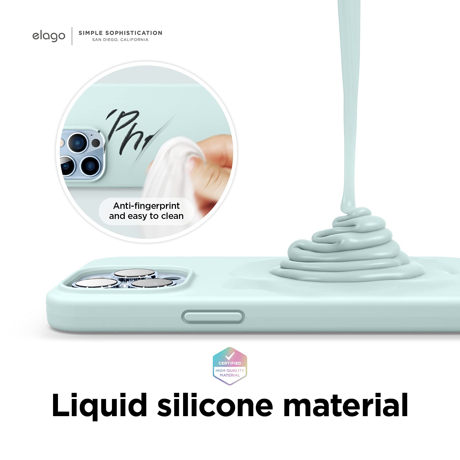 Elago Liquid Silicone Case Compatible With Iphone 13 Pro Max Case (6.7 Inch), Camera Protective Case With Full Screen, Anti Scra