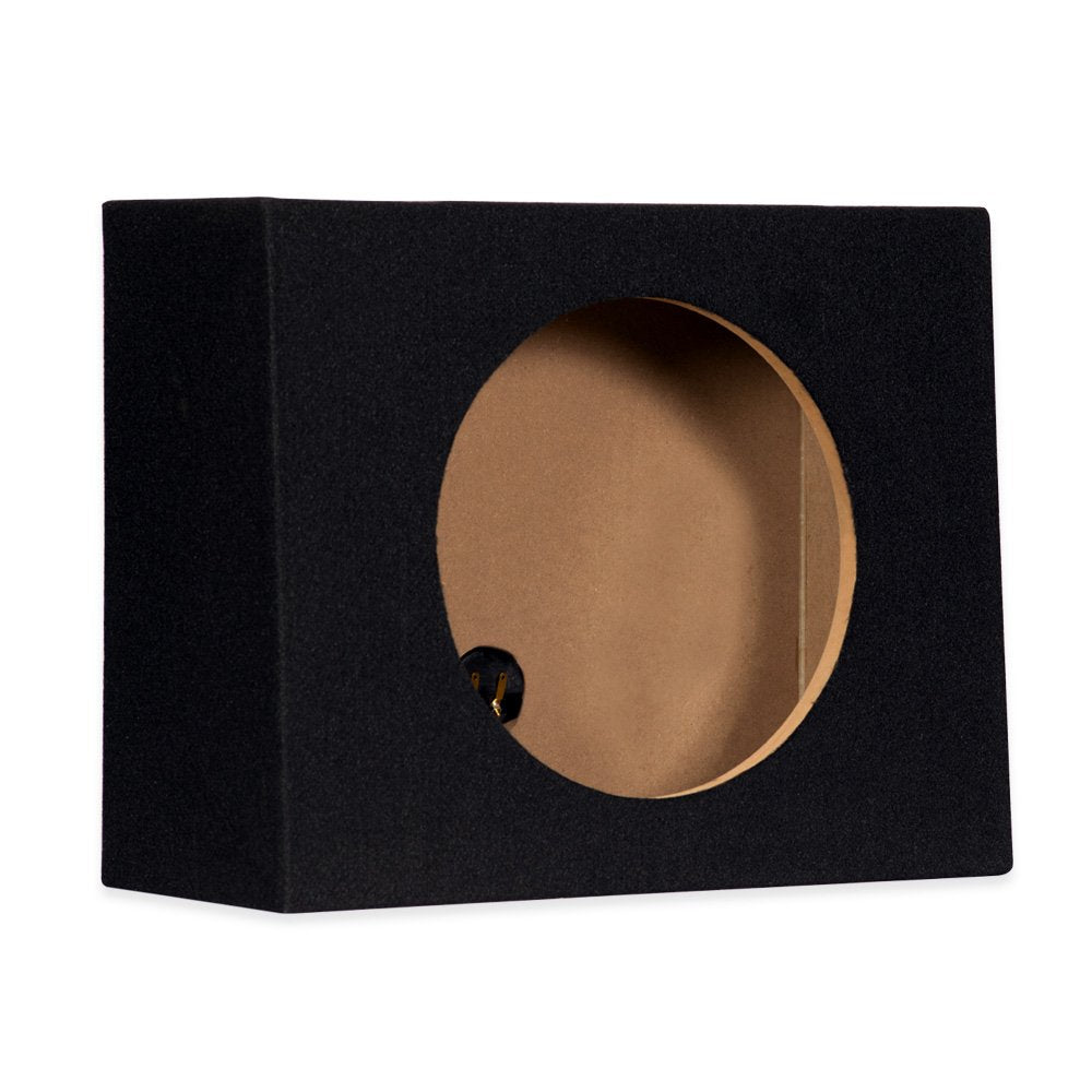 Onlyfactorydirect 12F Sealed 12'' Single Slim Car Box Speaker Enclosure Cabinet For Car Truck Suv, Black