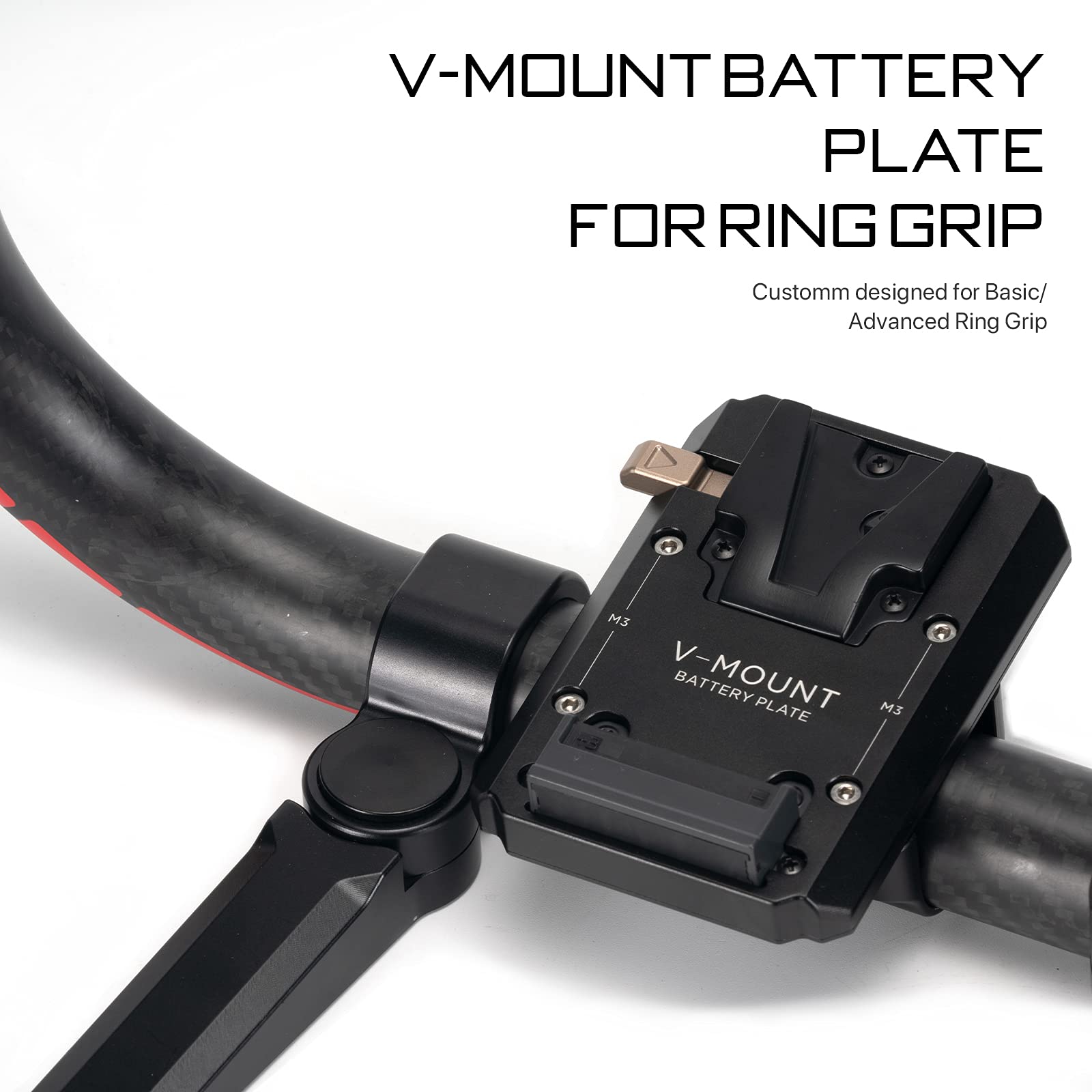 Tilta V Mount Battery Plate For Basic & Advanced Ring Grip | Compatible With Dji Rs4 Pro / Rs4 / Rs3 Pro / Rs2 Pro | Longer Batt
