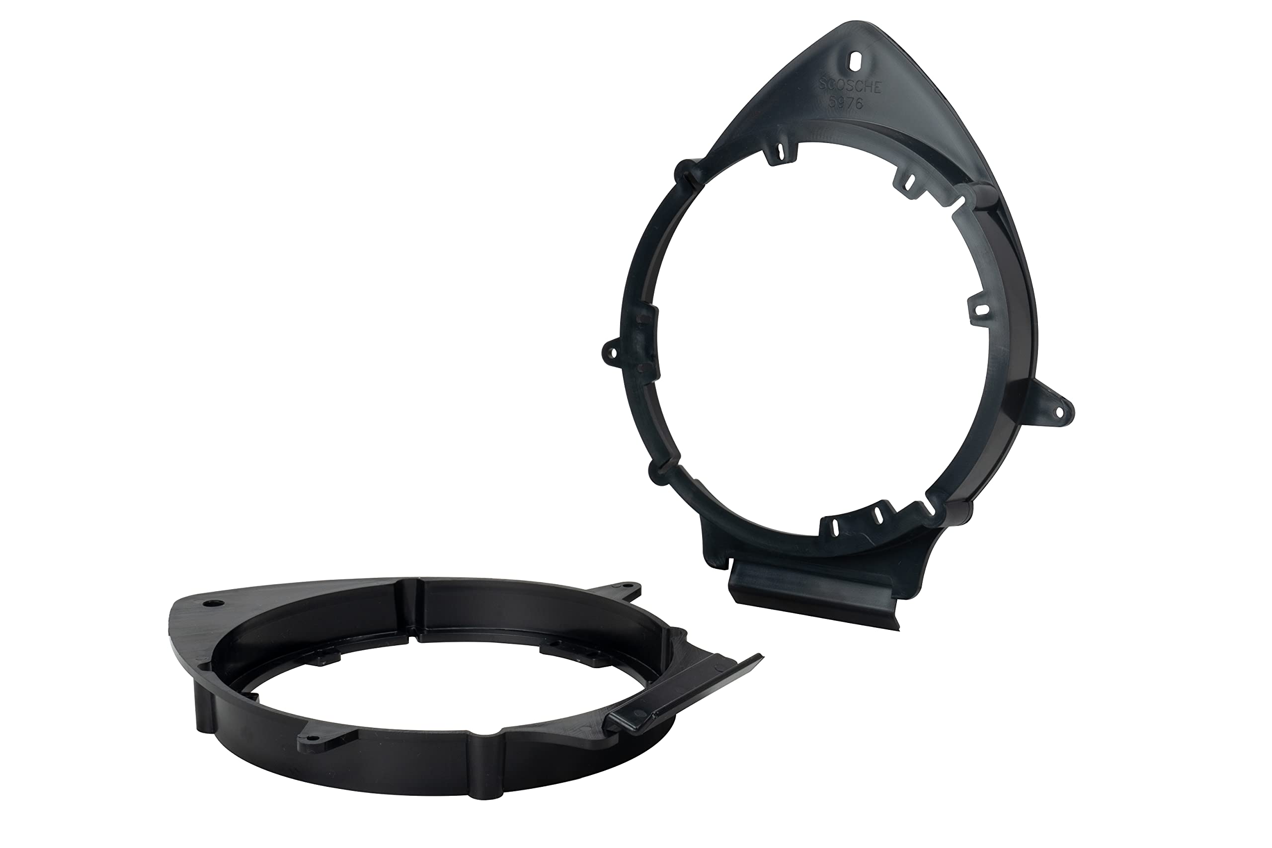 Scosche SAGMHR634 6.5� 6.75� Speaker Adapters Compatible with Select 2005 20 GM Vehicles   6 1/2' to 6 3/4' Adapter Spacer for Car Door Speakers   Sold in Pairs   See Fit Guide in Image for Vehicles