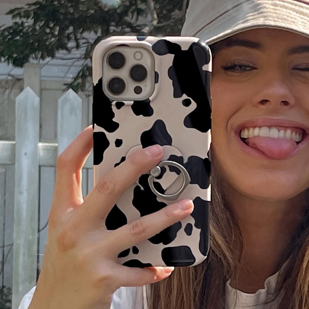 Velvet Caviar Compatible With Magsafe Iphone 15 Pro Max Case   Cow Print