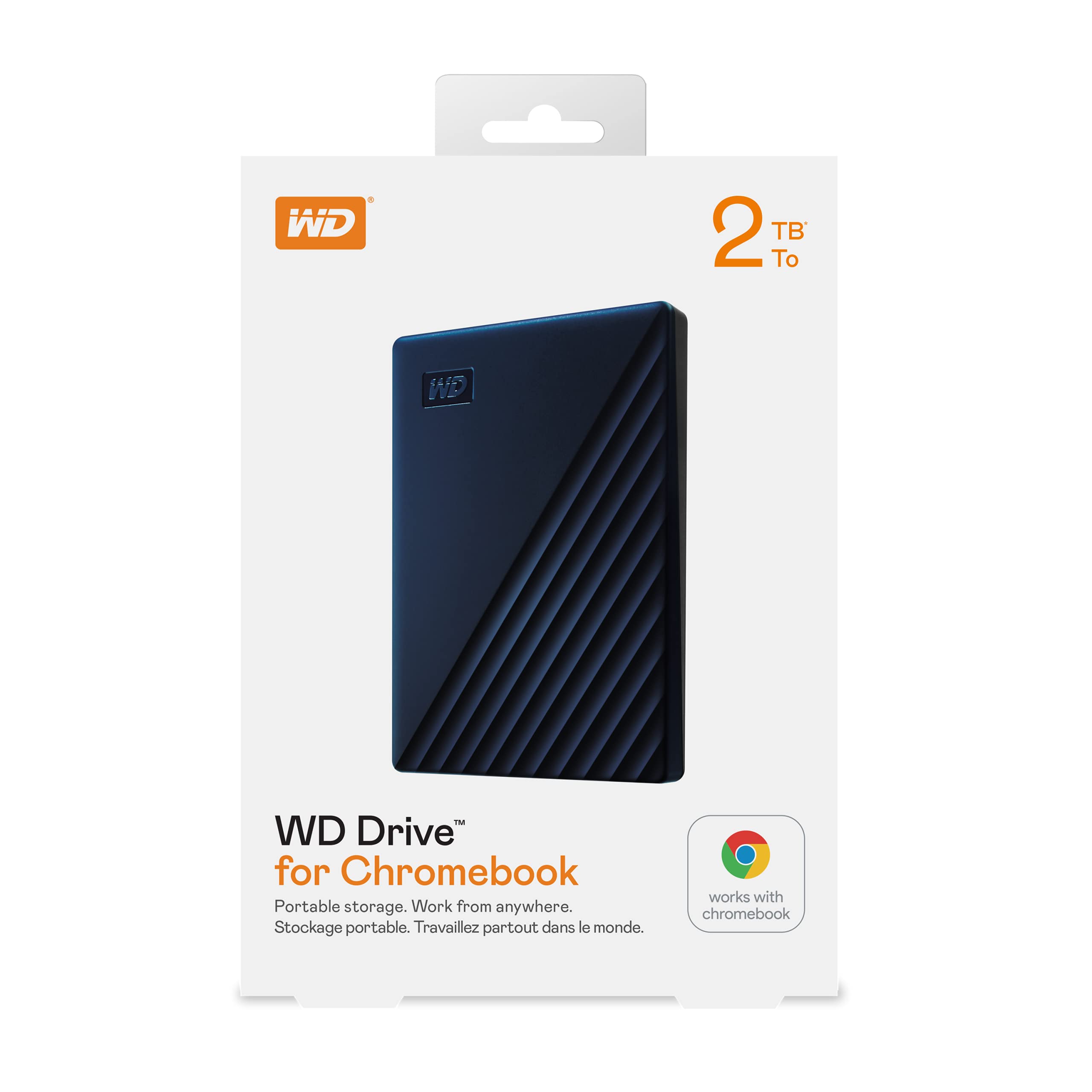 Wd Drive For Chromebook 2Tb, Portable Hard Drive With Superspeed Usb A Cable,Mechanical Hard Disk