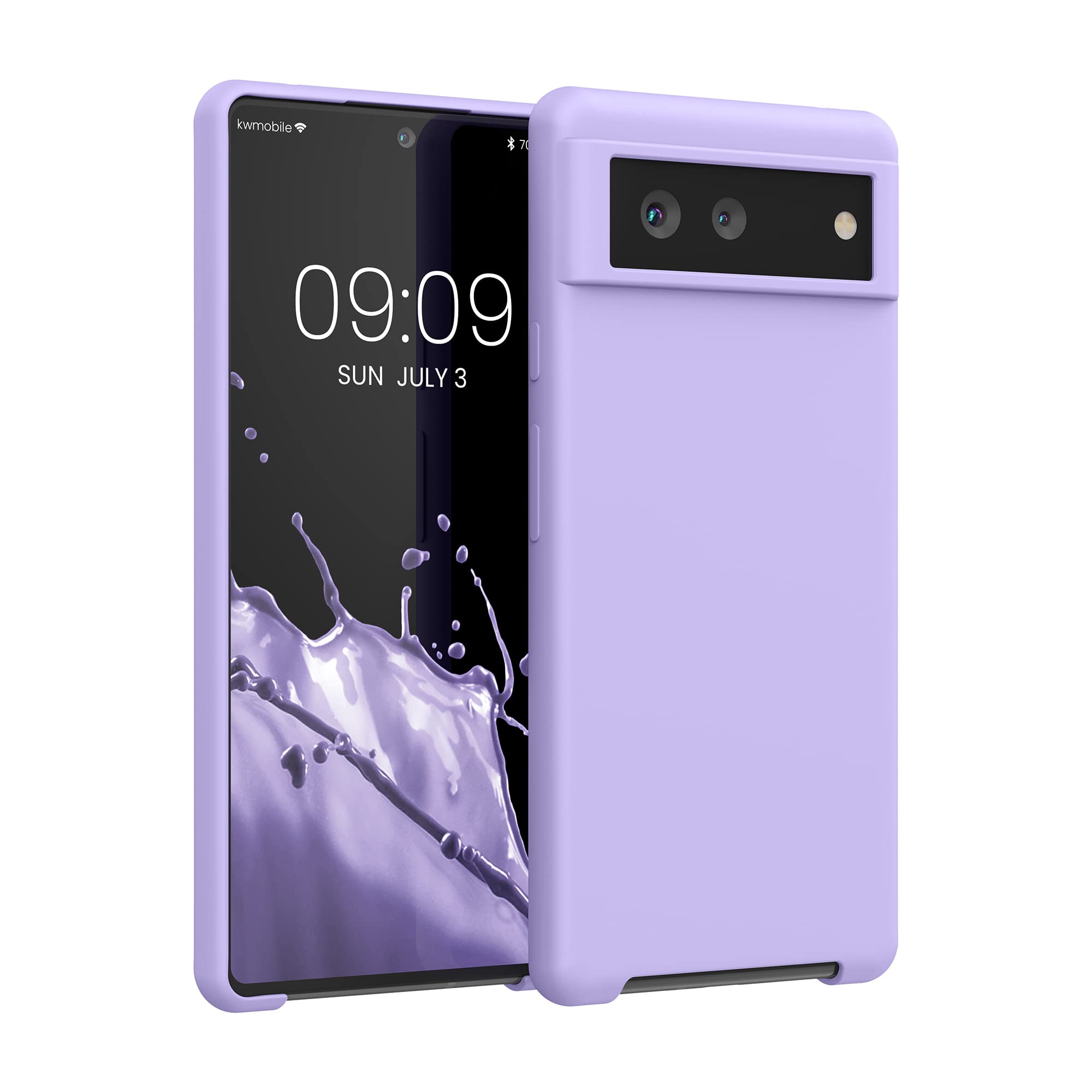 kwmobile Case Compatible with Google Pixel 6 Case - TPU Silicone Phone Cover with Soft Finish - Lavender