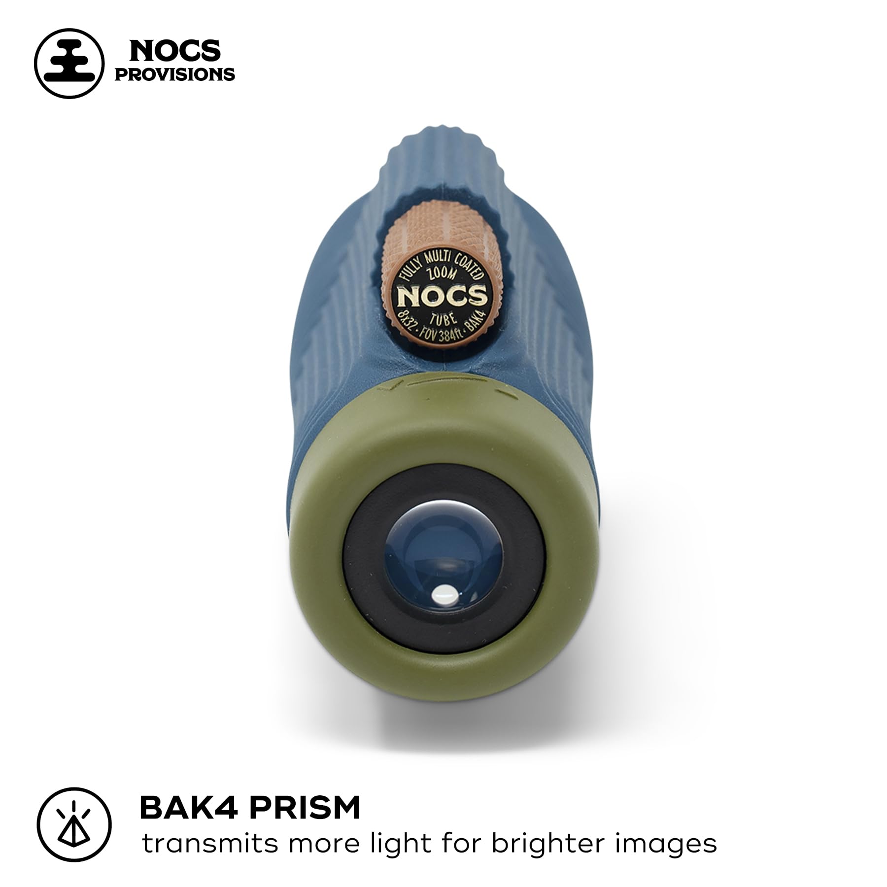 Nocs Provisions Zoom Tube 8X32 Monocular, 8X Magnification Telescope, Bak4 Prism, Wide Field Of View For Bird Watching, Backpack