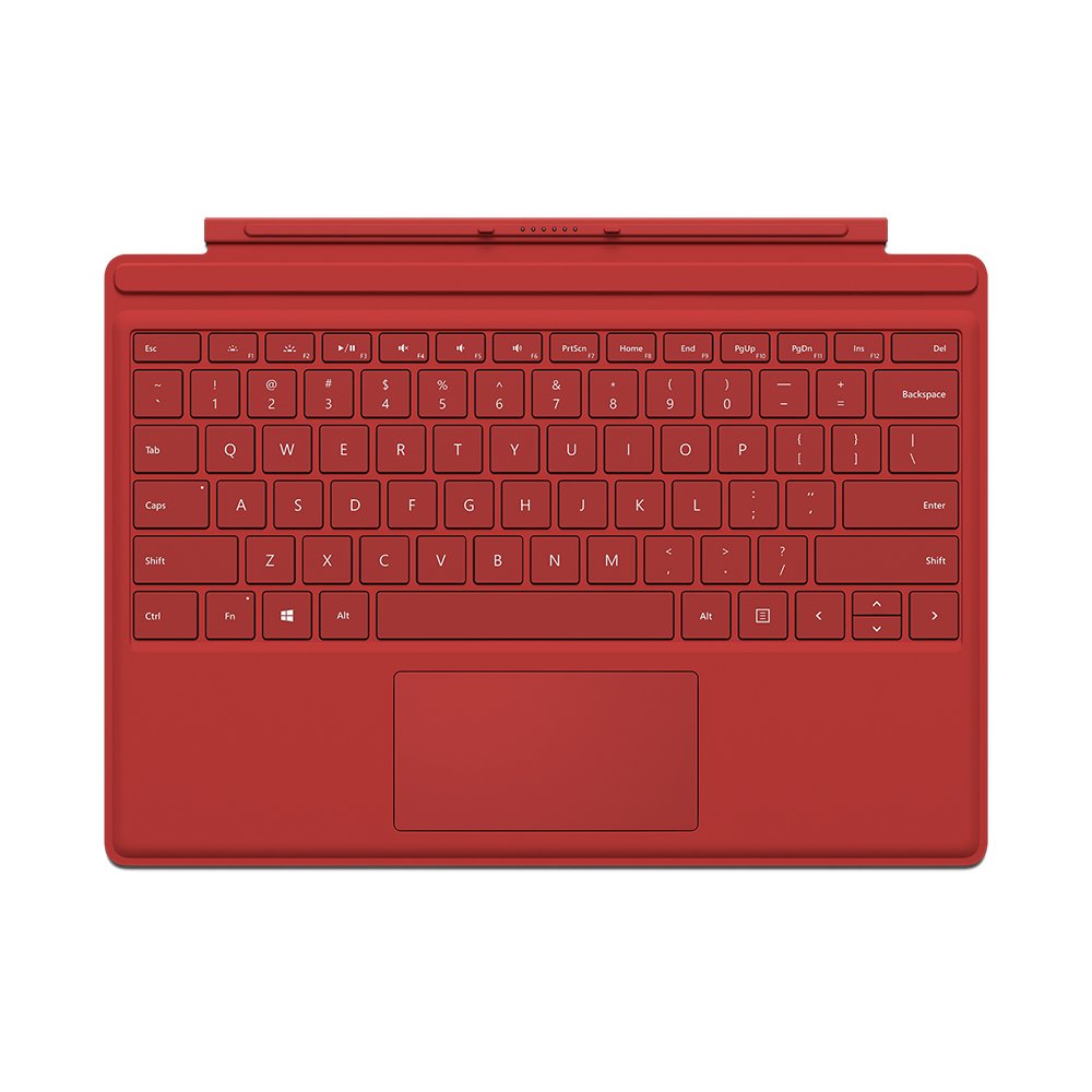 Microsoft Type Cover for Surface Pro - Red