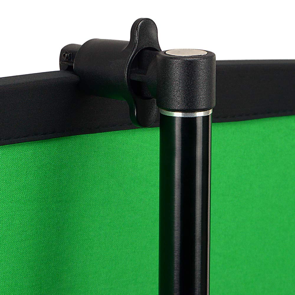 Fotodiox Pro Collapsible Background Kit   48X72In (4X6Ft) Chromakey Green/Chromakey Blue 2 In 1 Background Panel With 2.1M Stand