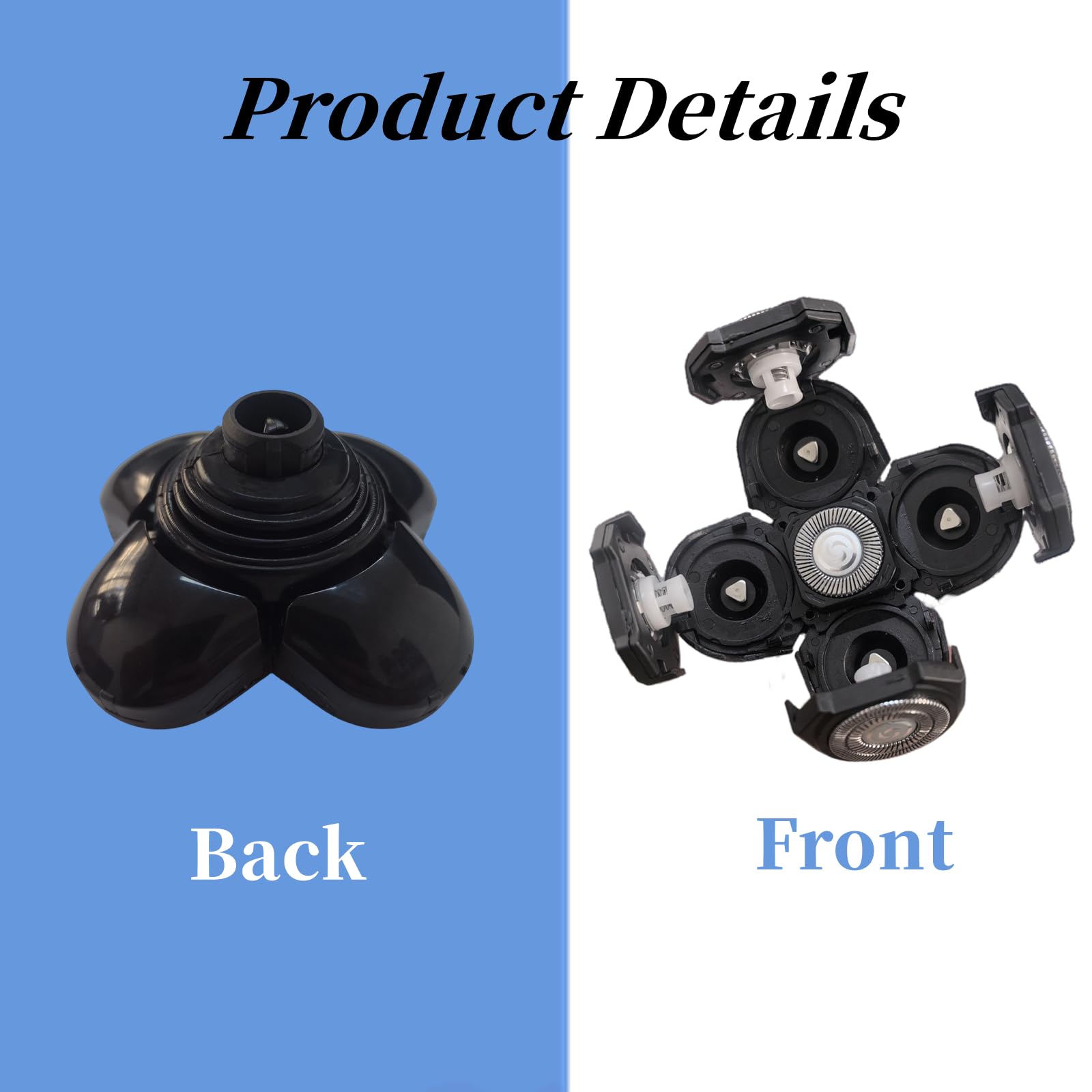 Head Shaver Replacement Blades Compatible With Groomi Baldie Pro Head Shaver,3Packs Oem.