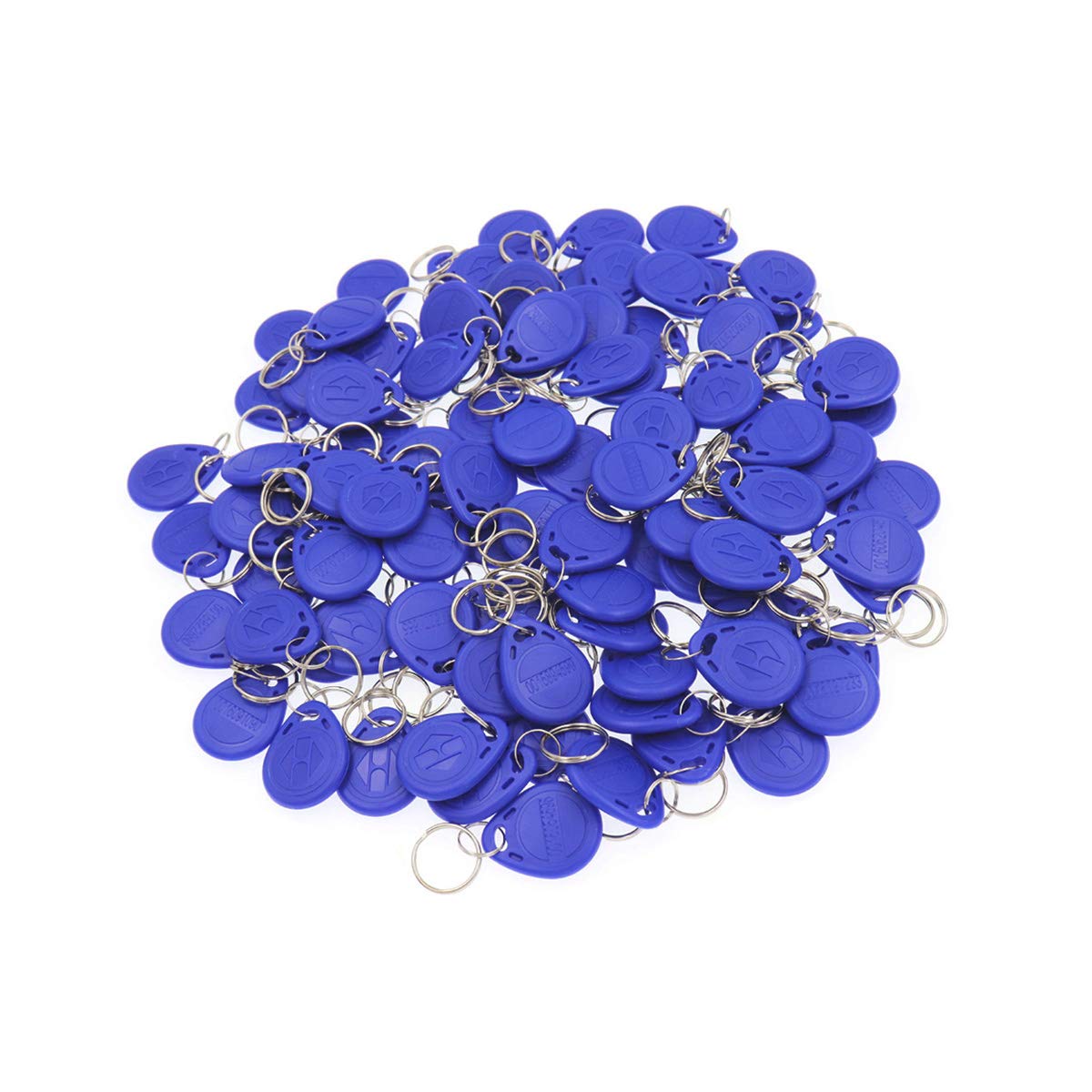 Etekjoy 100 Pcs 125Khz Rfid Key Fob Proximity Id Card Token Tag Keypad Card For Door Entry Access Control System For Security Lo