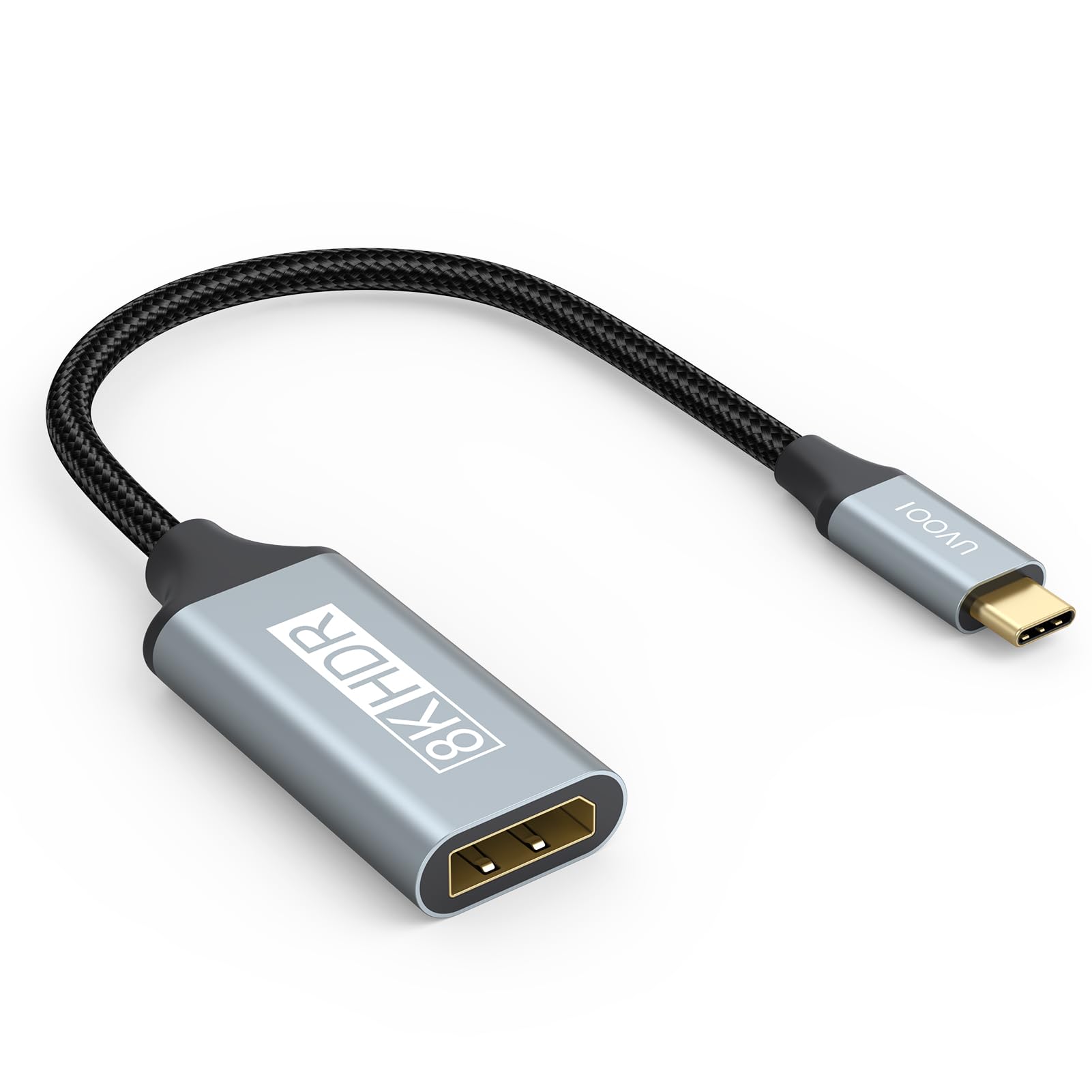 UVOOI USB C to DisplayPort 1.4 Adapter 8K@60Hz, USBC to DisplayPort Adapter