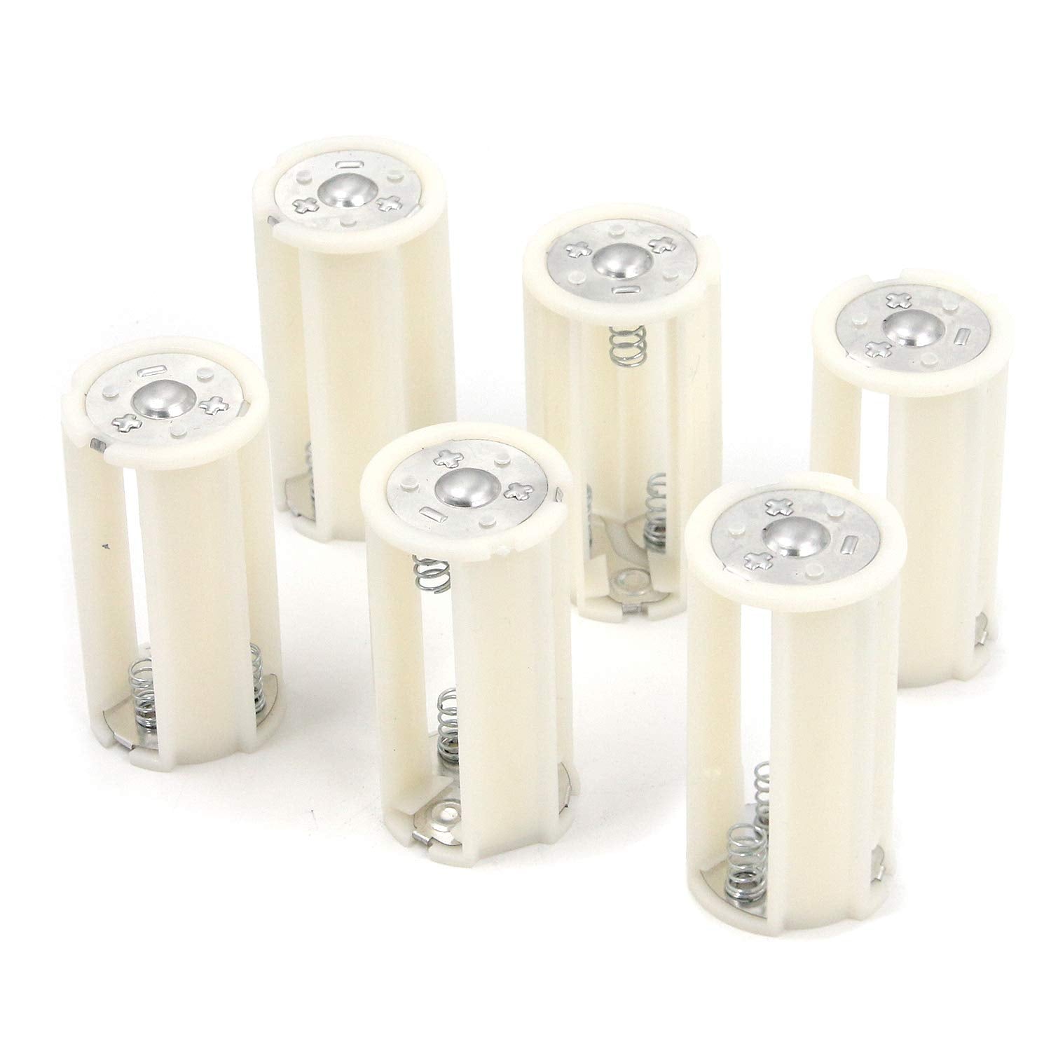 MY MIRONEY 3 AA to 1 D Size Battery Convertor Adapter Holder 4.5V Battery Holder Case Box Pack of 6