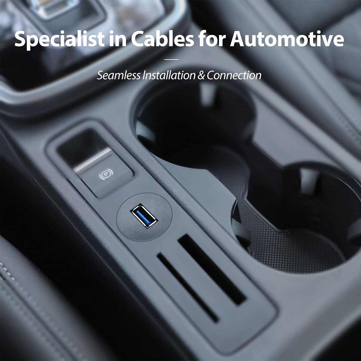 Urwoow Small Usb 3.0 Male To Female Aux Flush Panel Mount Extension Cable For Car Truck Boat Motorcycle Dashboard 6Ft