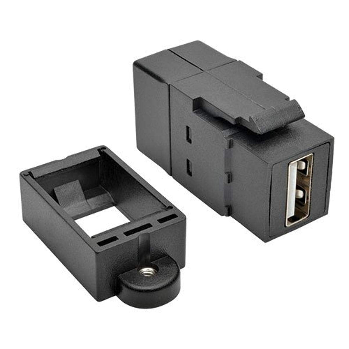 Tripp Lite Usb 2.0 Keystone/Panel Mount Coupler (F/F), All In One, Black (U060 000 Kp Bk)