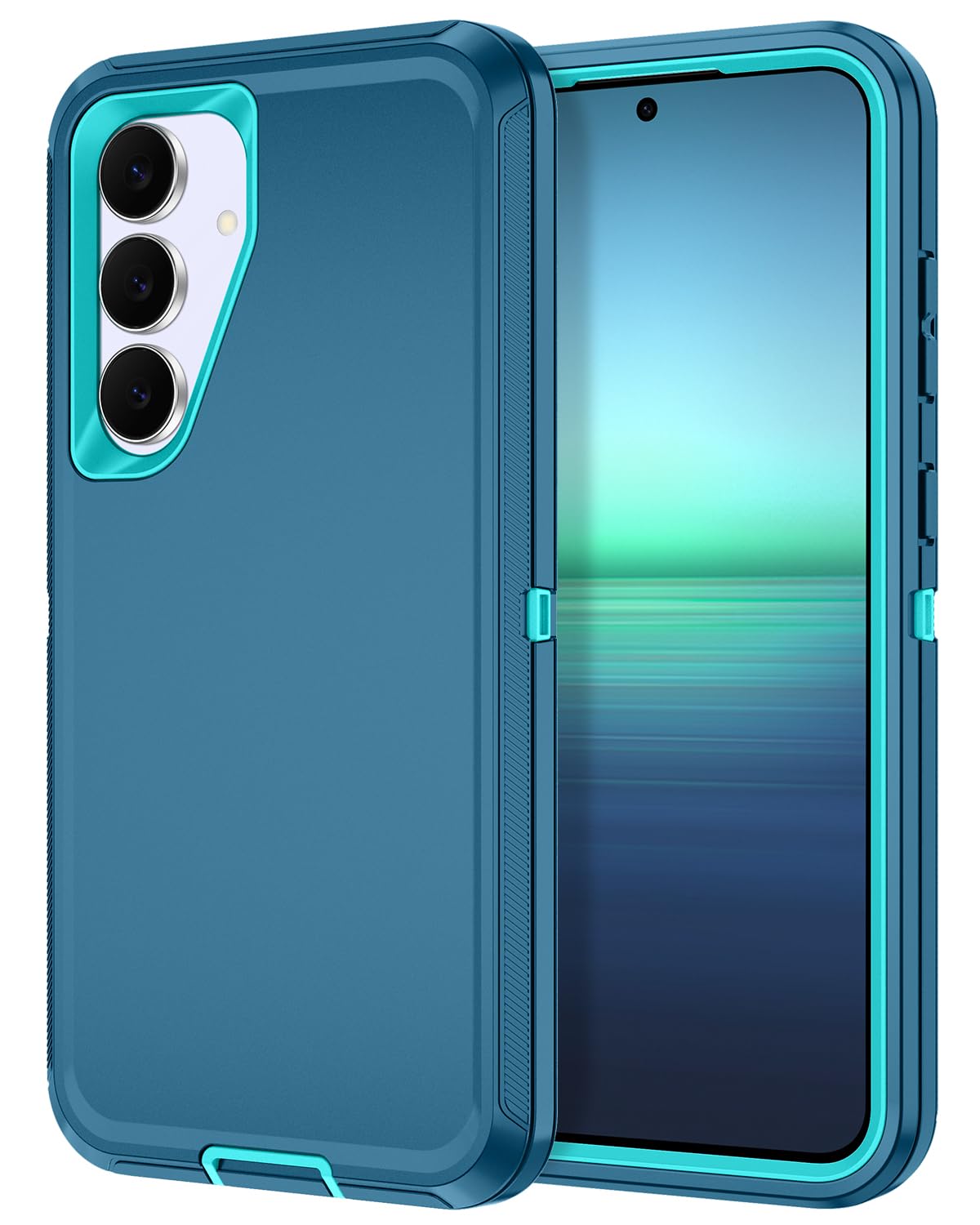 I-HONVA for Samsung Galaxy S25 FE Case Shockproof Dust/Drop Proof 3-Layer Full Body Protection [Without Screen Protector] Rugged