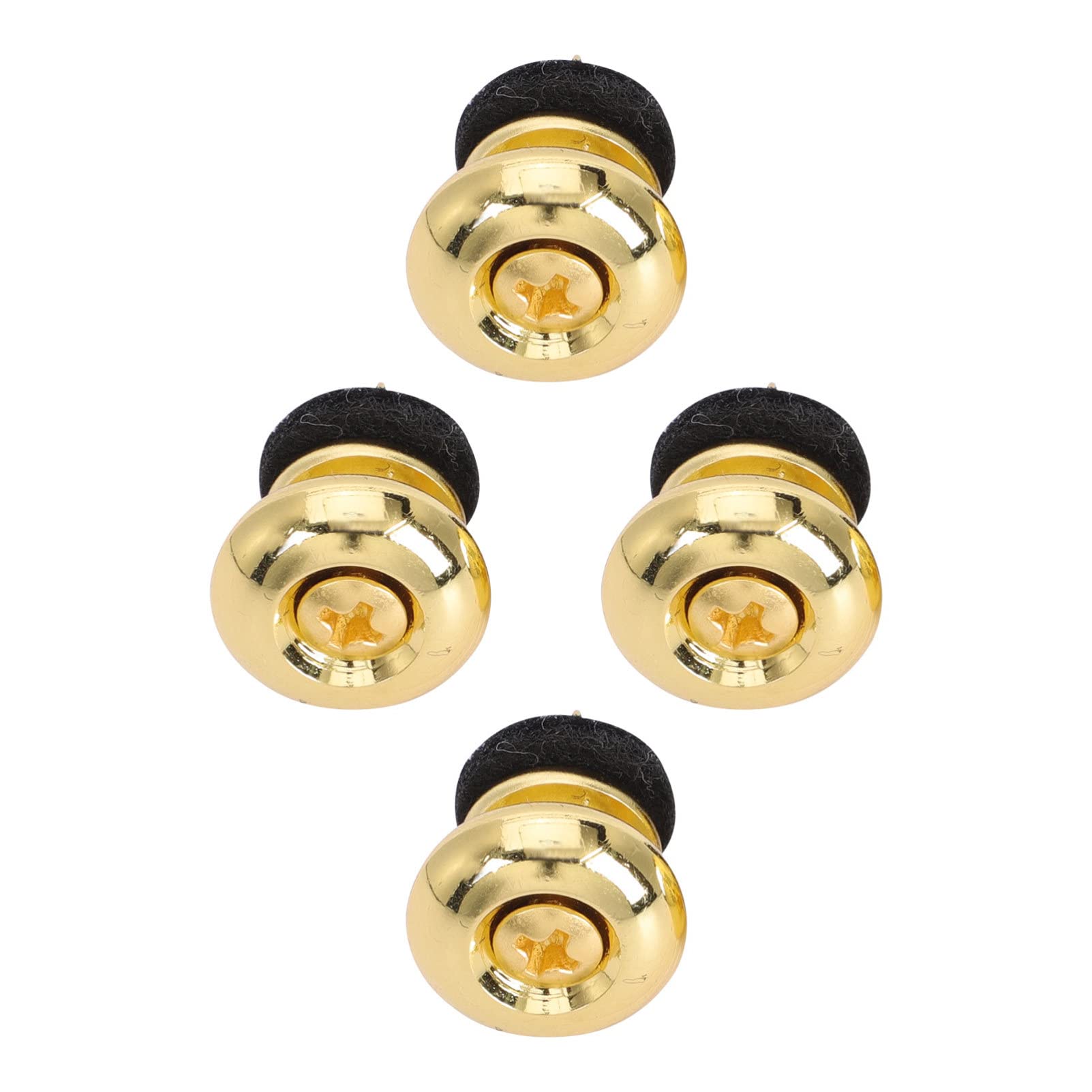 ERINGOGO 4pcs Guitar Strap Nails Bass Guitar Antiskid End Pin Locks for Ukulele Classical Electric Guitars