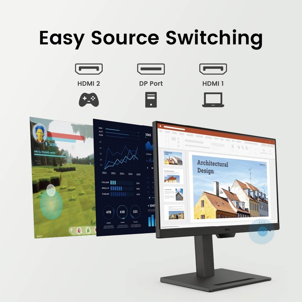 Benq Gw2490T Computer Monitor 24'' 100Hz Fhd 1920X1080P | Ips | Eye Care Tech | Low Blue Light | Anti Glare | Adaptive Brightnes