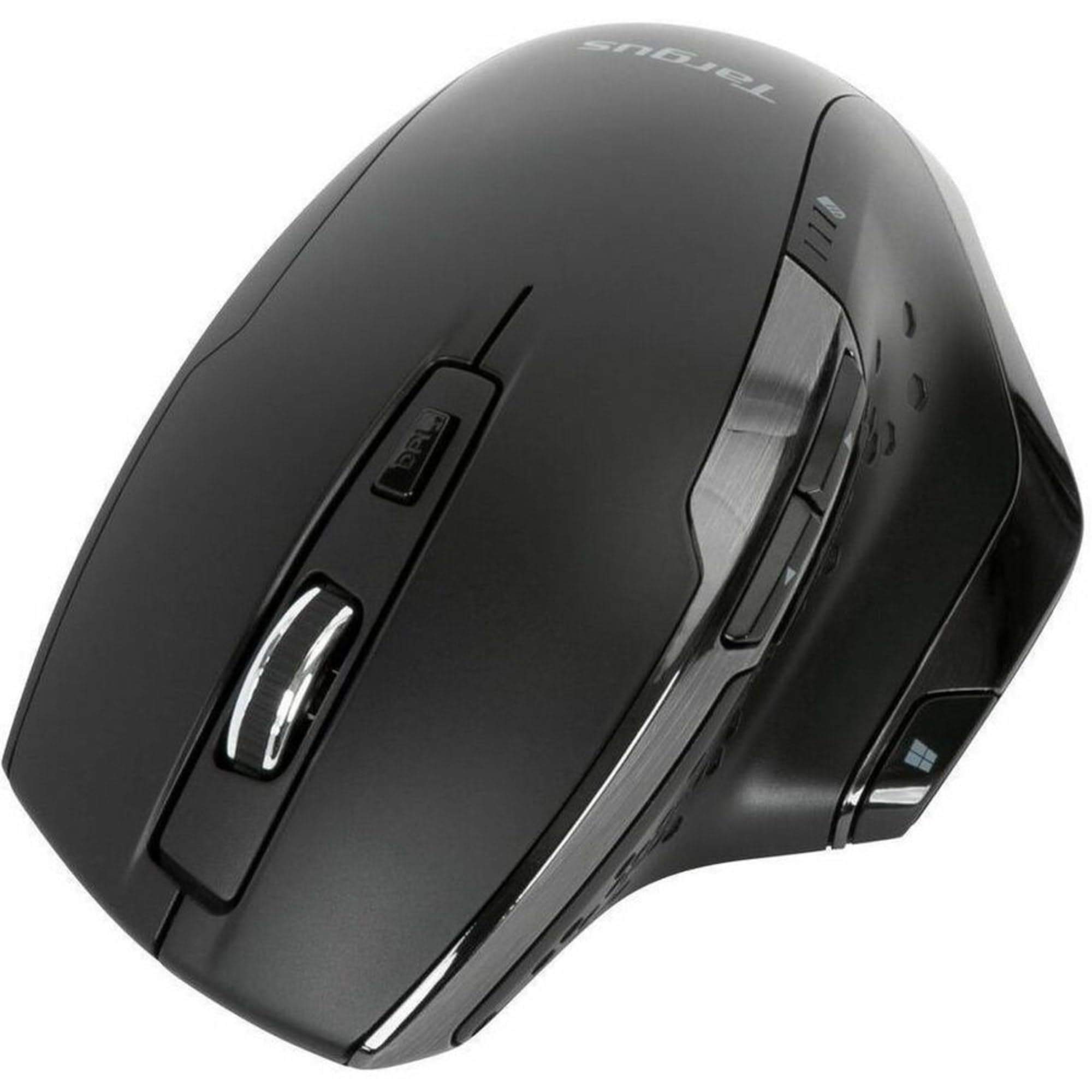 Targus Bluetrace Wireless Ergonomic Mouse, 2.4Ghz Connection With Usb And Laser Precision, 7 Functional Buttons, Black (Amw584Gl