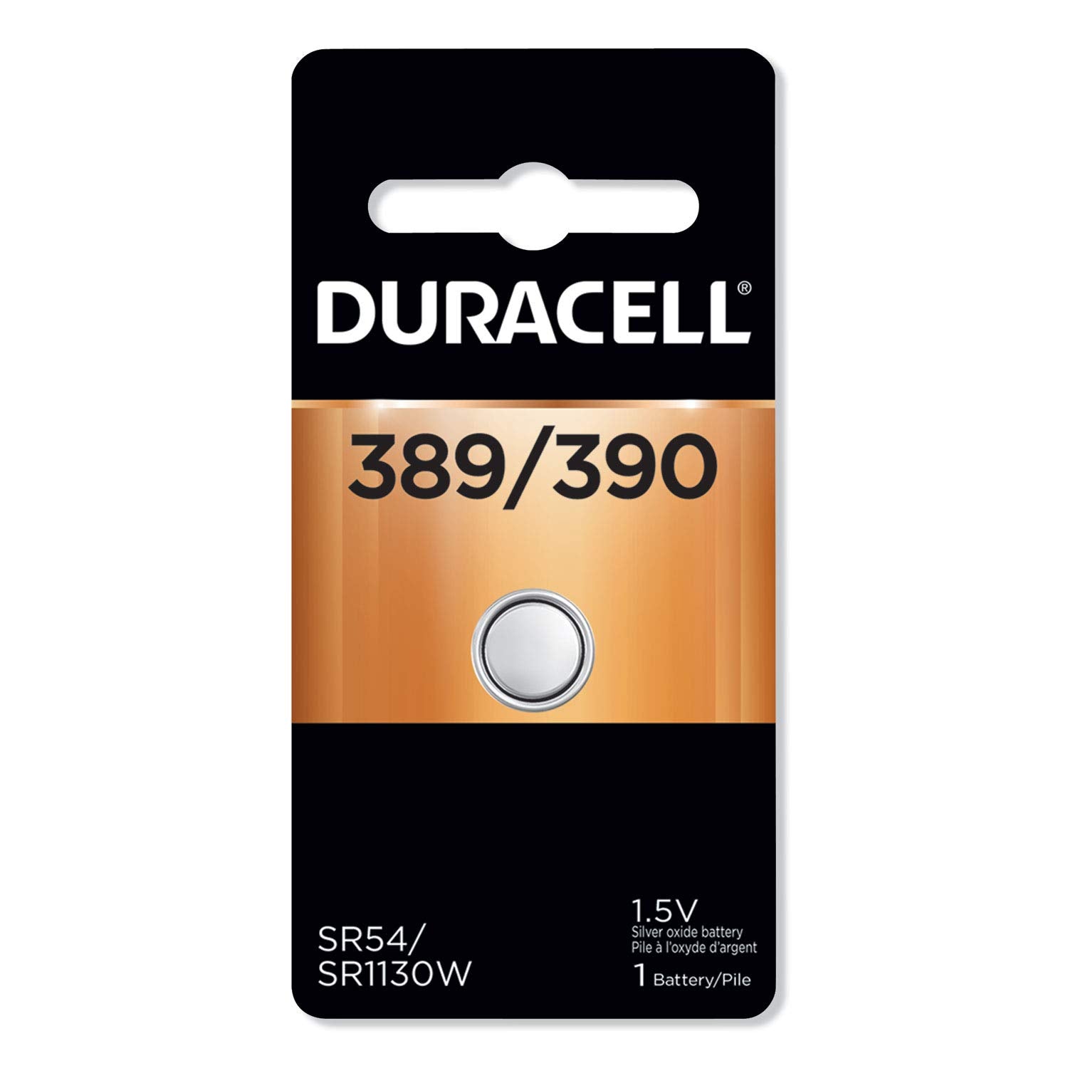 Duracell 389/390 Silver Oxide Button Battery 1 Count (Durmnd389Bpk)