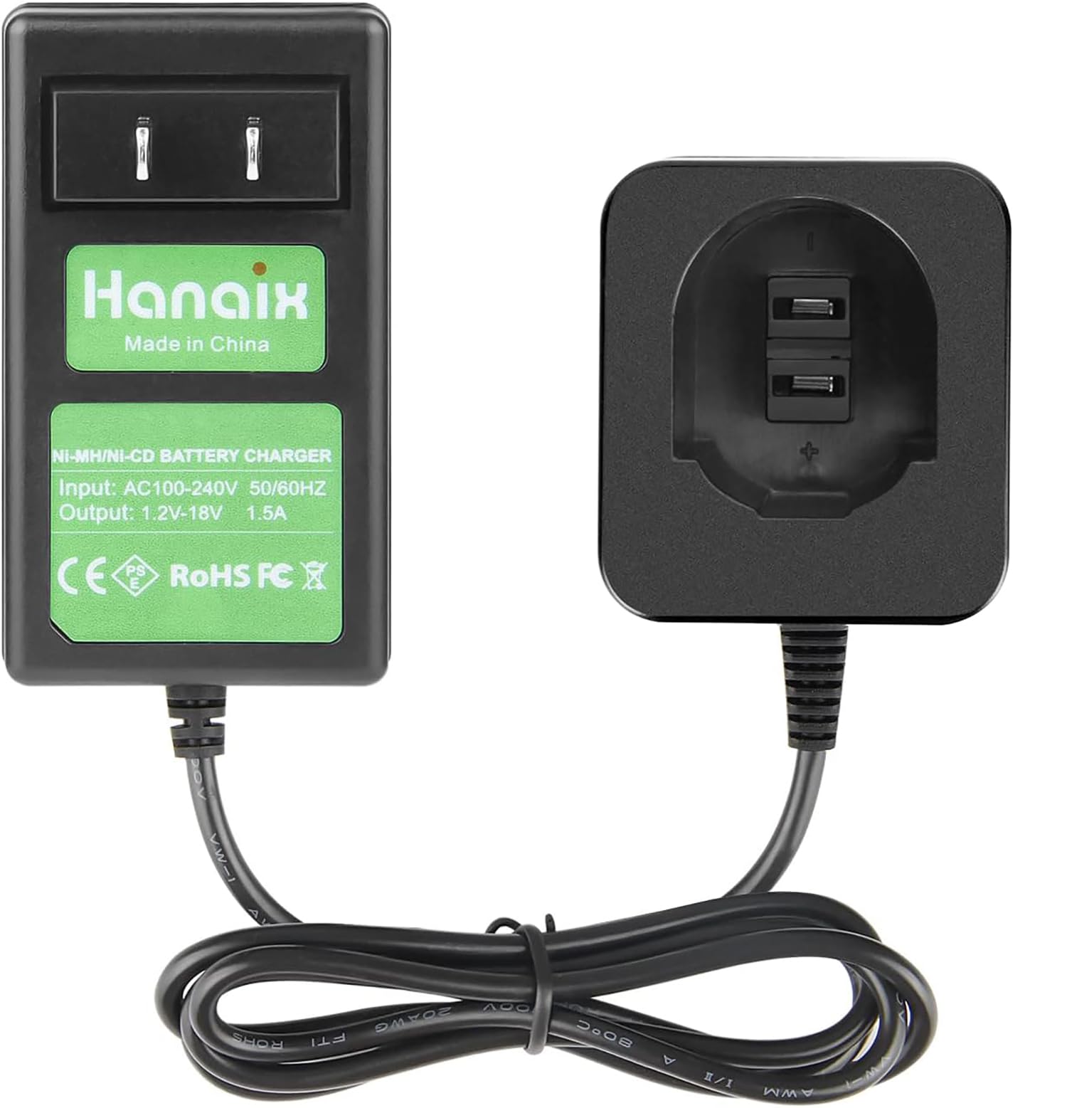 Hanaix 7.2V 18V Battery Charger For Black And Decker Ps120 Ps130 Ps140 Ni Mh Black And Decker 18V Portable Charger