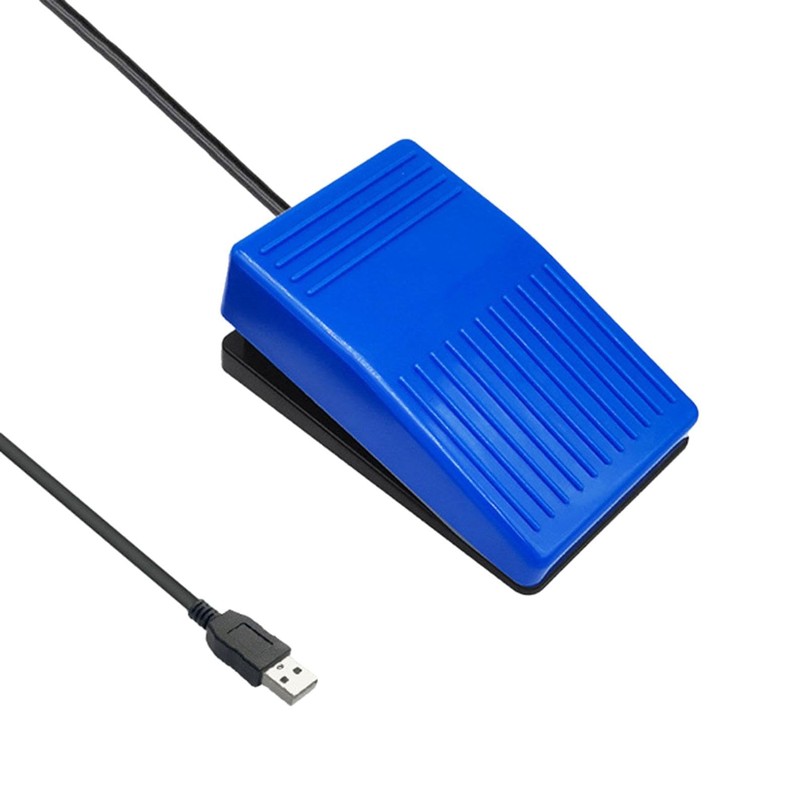Bnf Usb Foot Control Action Pedal Professional Accessory Push To Talk Foot Pedal Blue Silent|Keyboards & Keypads|Computers/Table