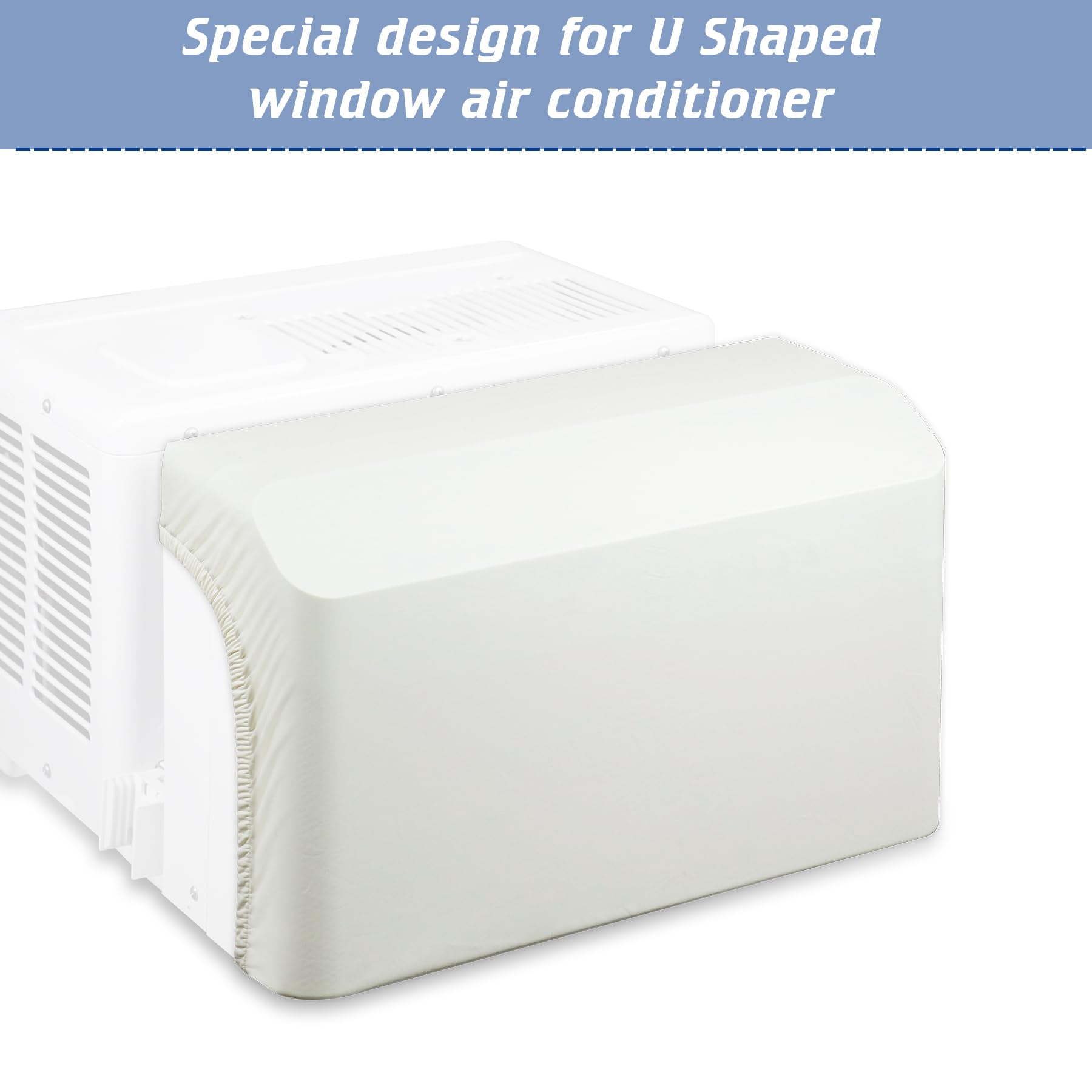 Wintcomfort U Shaped Window Air Conditioner Indoor Cover, Protective Indoor Cover For U Shaped Window Ac, Windproof Design