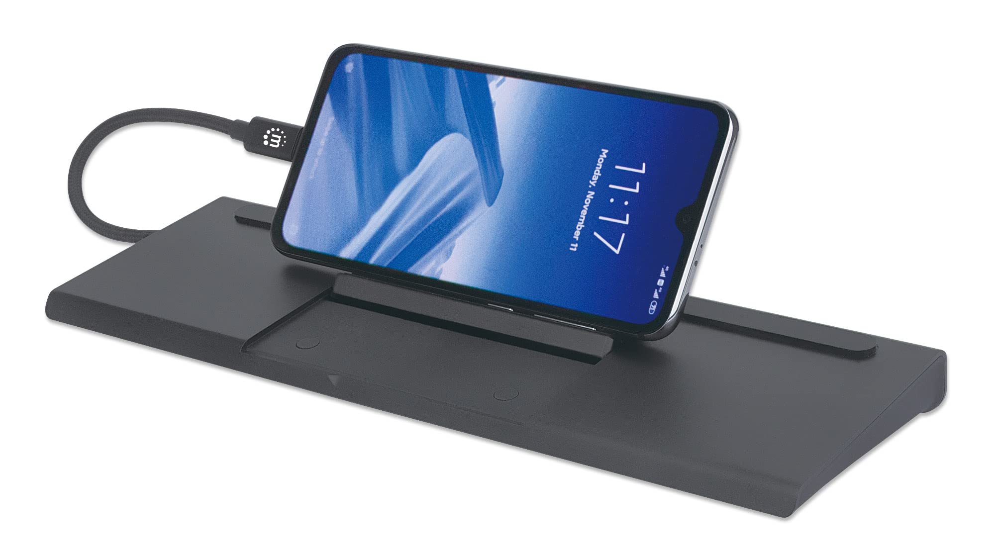 Manhattan Usb C 11 In 1 Docking Station  For 3 Display Monitors, Connect & Charge Devices Usb C To 4K Hdmi/Dp, 1080P Vga & 3 Usb