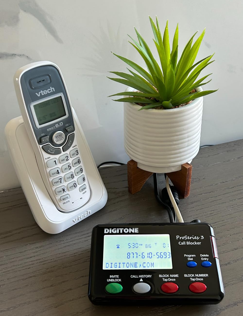 Digitone Proseries 3 Call Blocker Powerful Up To Date Spam Blocking For Landline Phones   Easy Setup One Button Blocking Of Robo