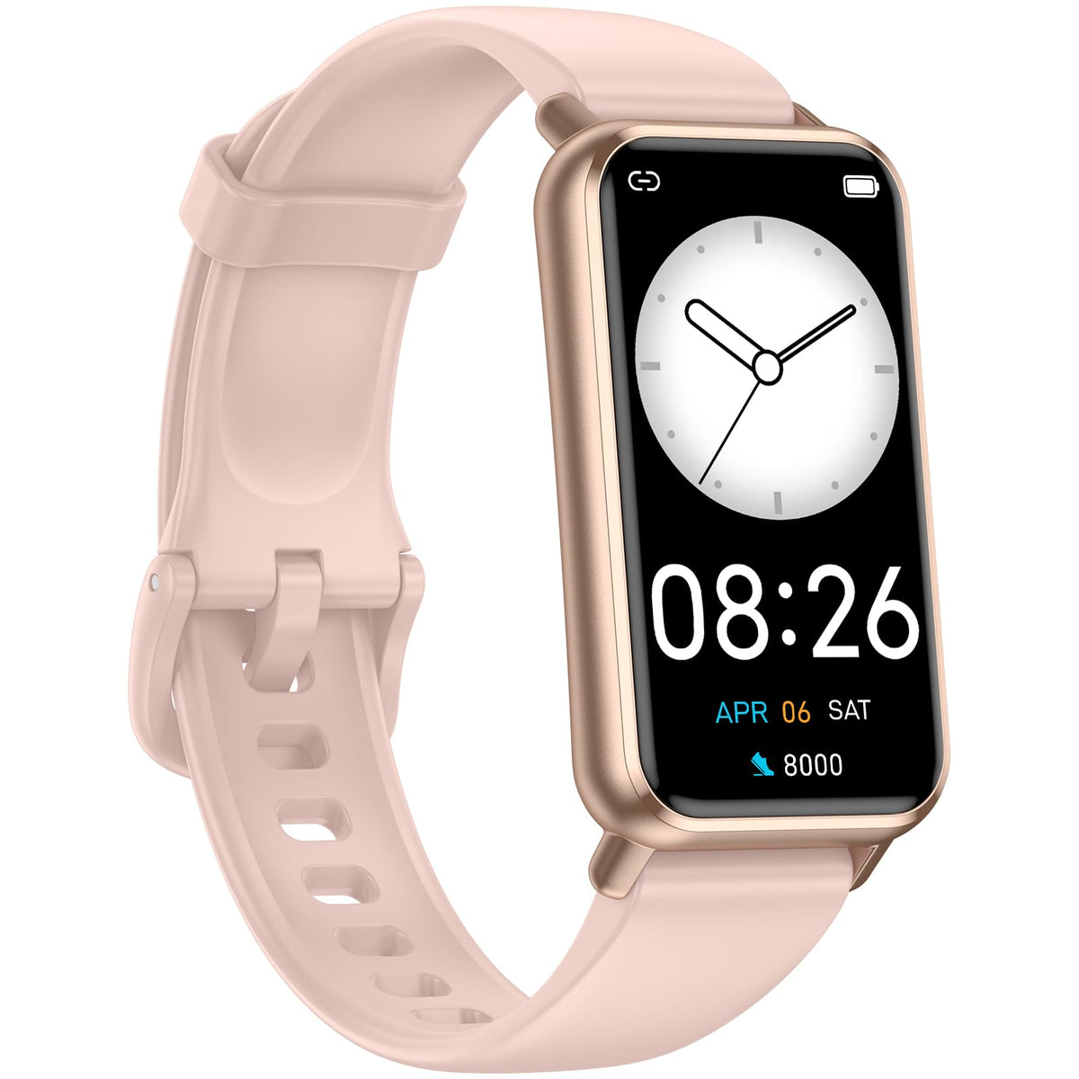 Long Battery Pedometer Watch 14 Days Battery Life, Slim Design No App/Phone Required Fitness Tracker, 50 Meters Waterproof Smart