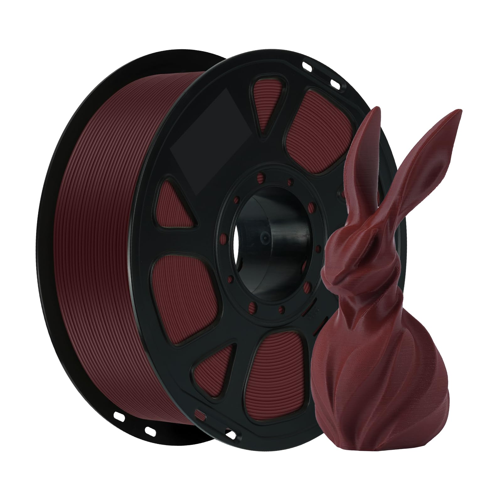 Kingroon Retro Red PLA Filament 1.75mm, 1kg Spool (2.2lbs), +/- 0.03mm Tolerance, Vintage Deep Red PLA, Smooth 3D Printing Filam