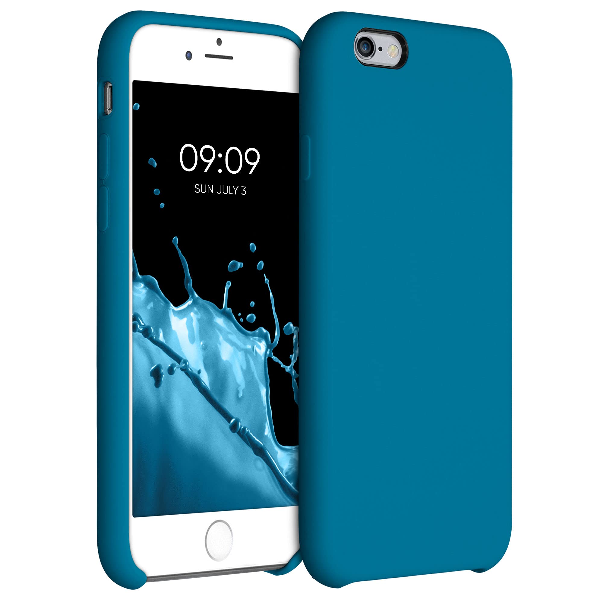 Kwmobile Case Compatible With Apple Iphone 6 / 6S Case   Tpu Silicone Phone Cover With Soft Finish   Caribbean Blue