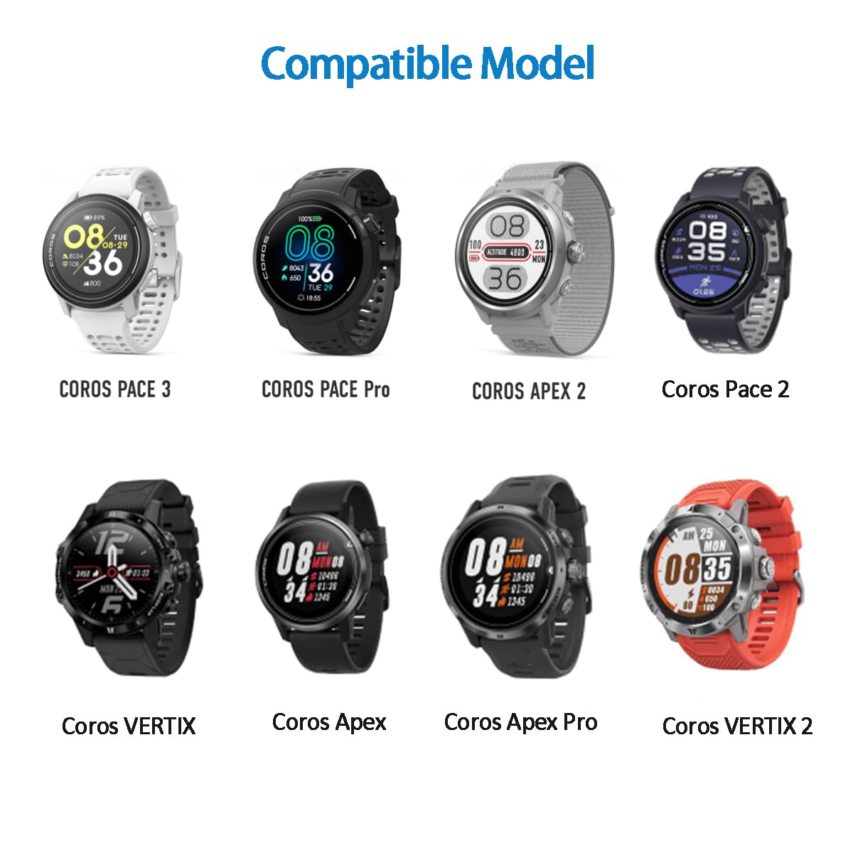 E Ecsem Charger Cable Compatible With Coros Pace 3/Apex 2/Apex 2 Pro/Pace 2/Apex 42Mm 46Mm/Apex/Apex Pro/Vertix/Vertix 2 Charger